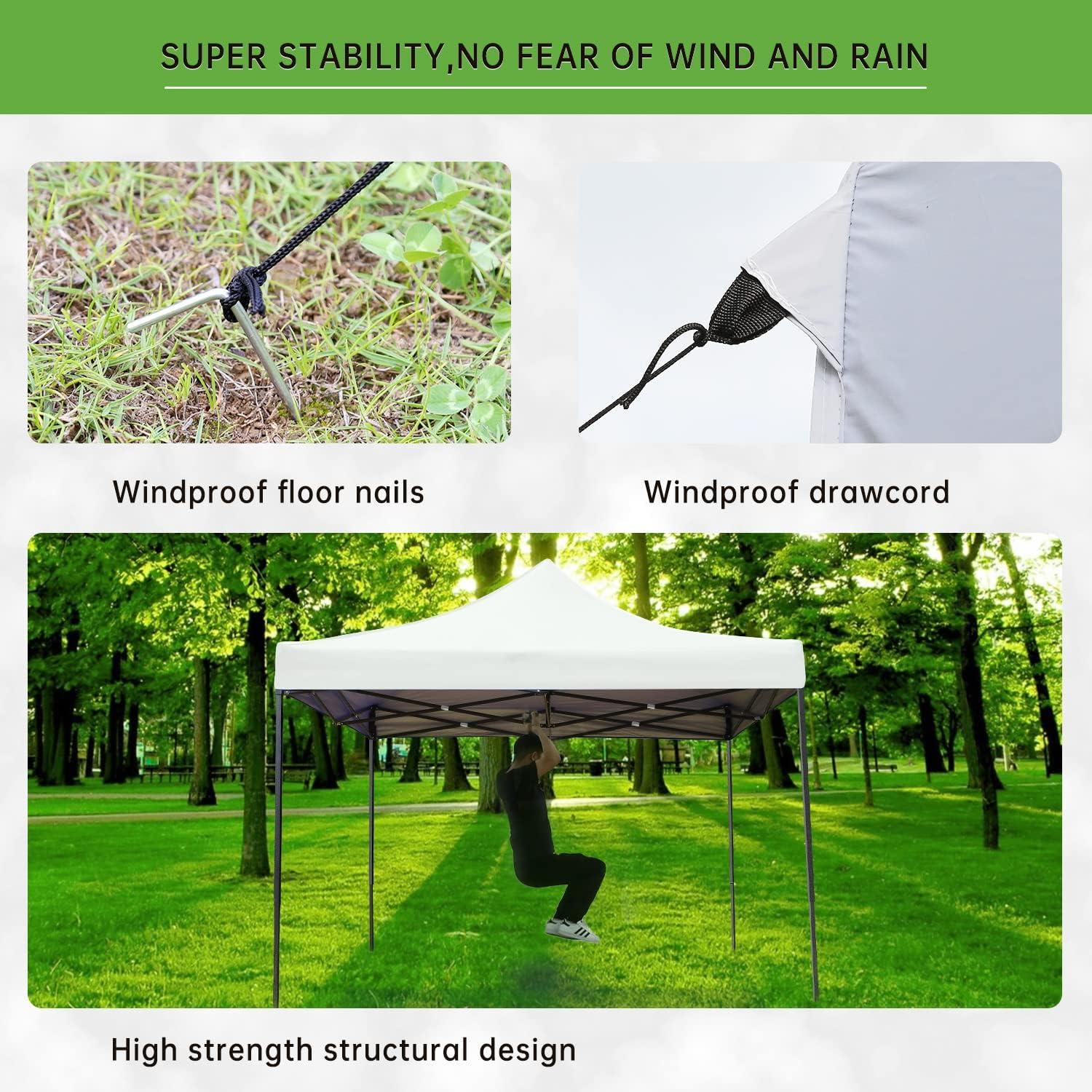 Carpa Plegable 3x3m Dopinmin Impermeable para Eventos y Camping