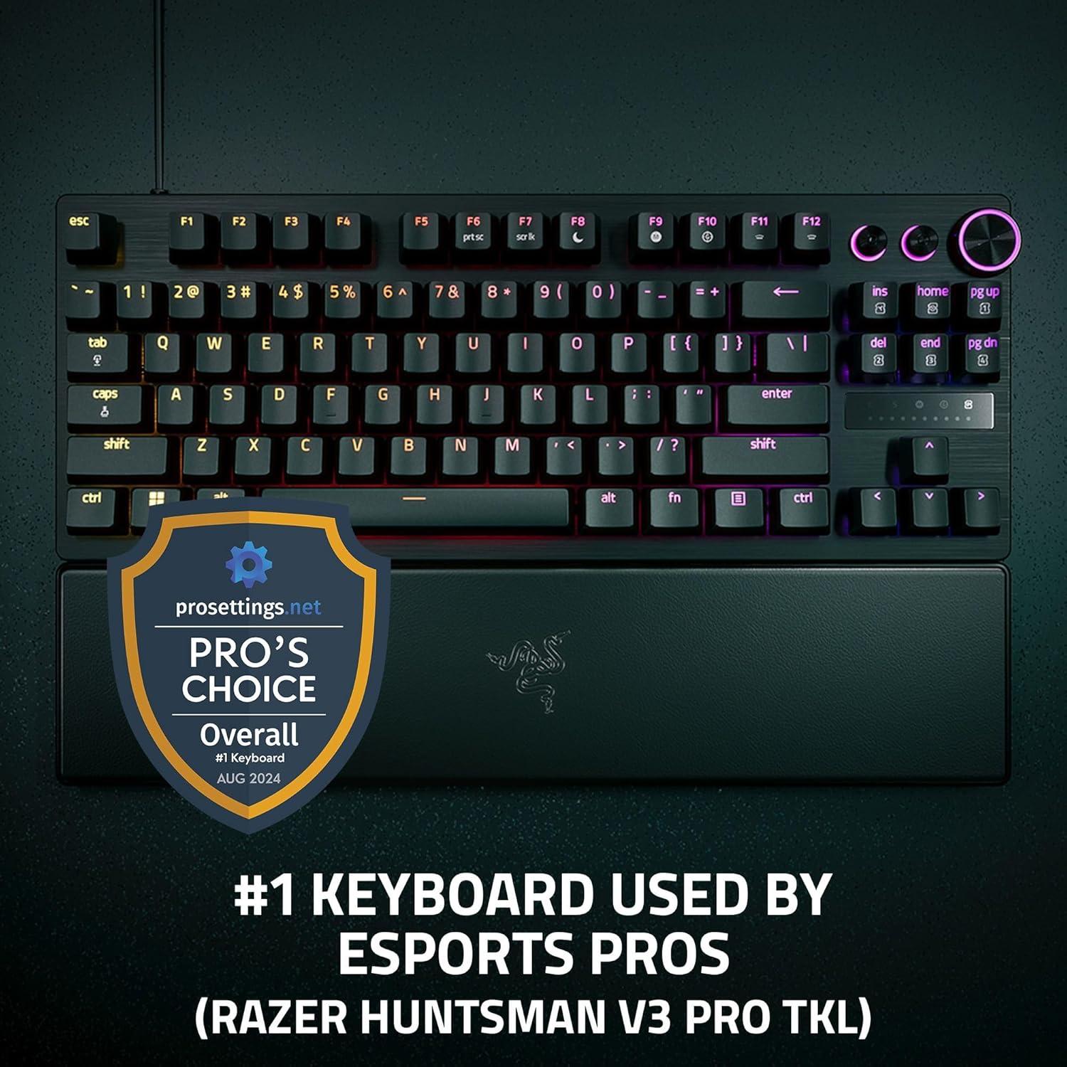 Teclado Gaming Razer Huntsman V3 Pro TKL - Ópticos Analógicos