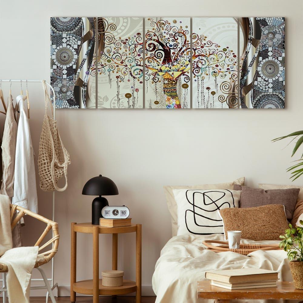 Lienzo Impreso Artgeist Gustav Klimt 100x40 cm 5 Piezas