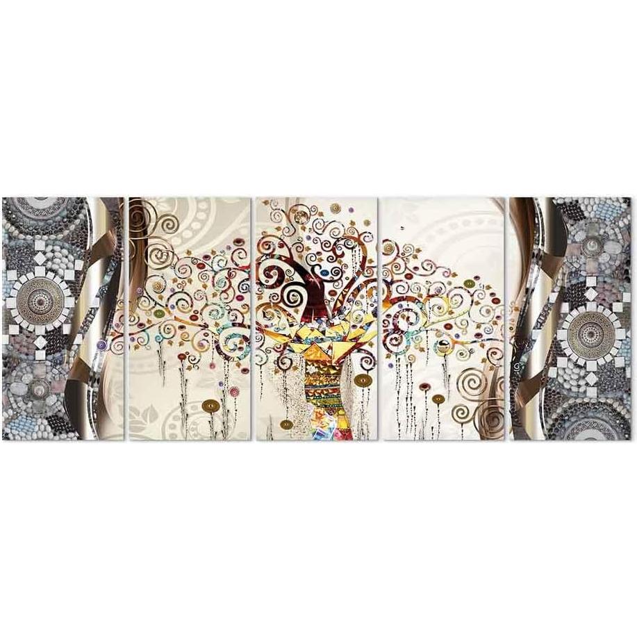 Lienzo Impreso Artgeist Gustav Klimt 100x40 cm 5 Piezas