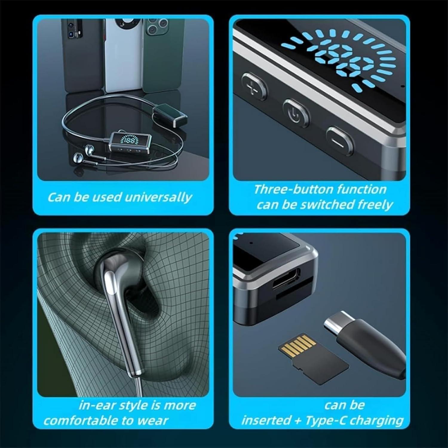 Auriculares Bluetooth Deportivos Foihletpath con Micrófono y Pantalla LED