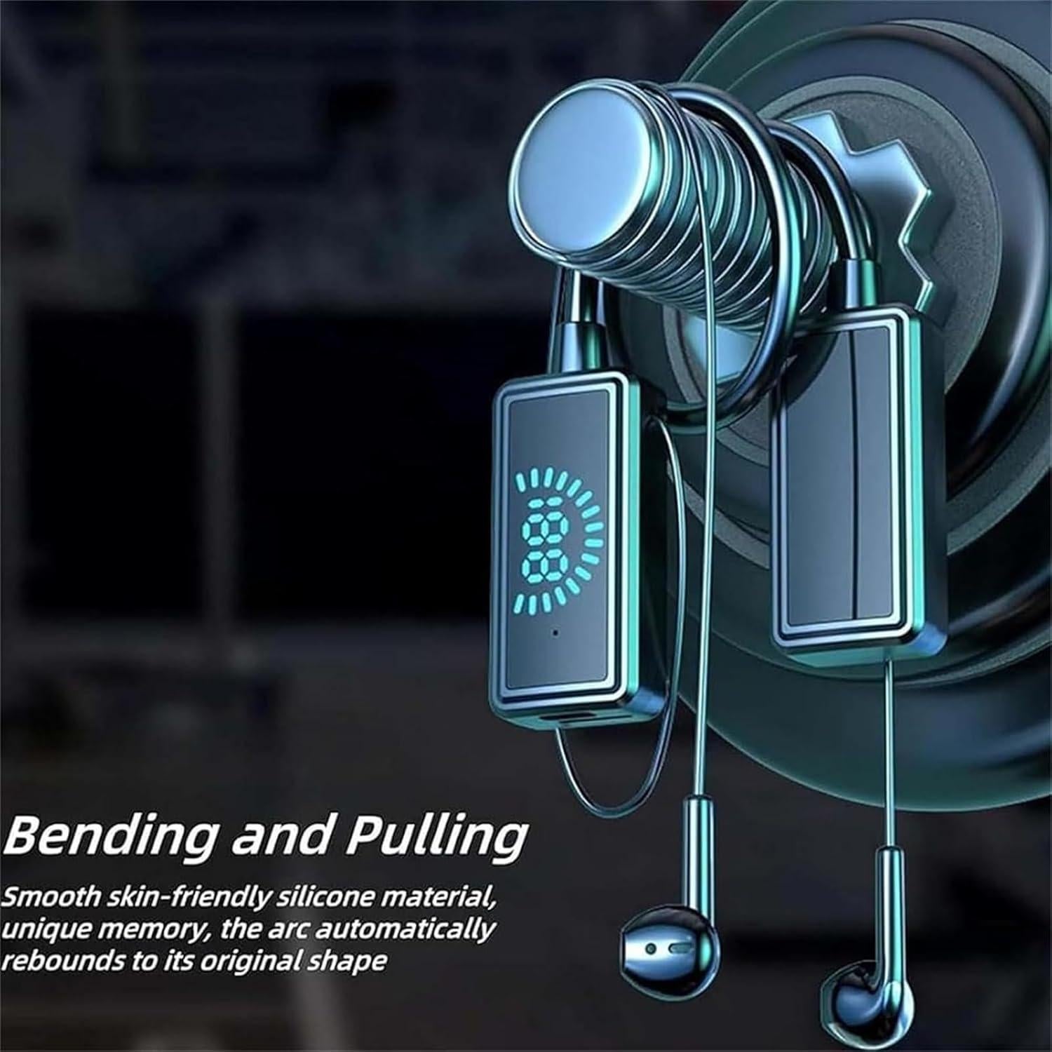 Auriculares Bluetooth Deportivos Foihletpath con Micrófono y Pantalla LED