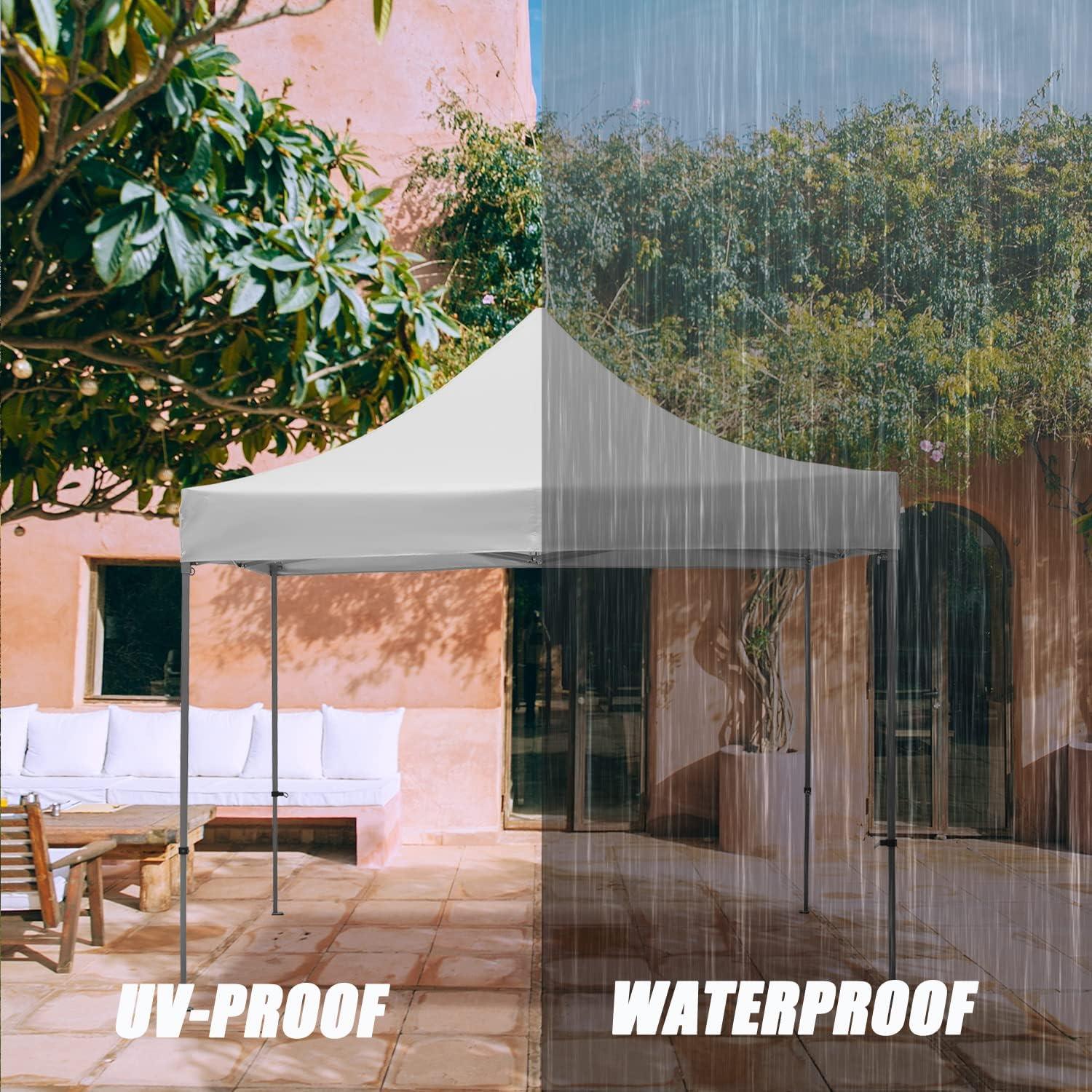 Carpa Plegable 3x3m DOIT Blanca Impermeable Ajustable