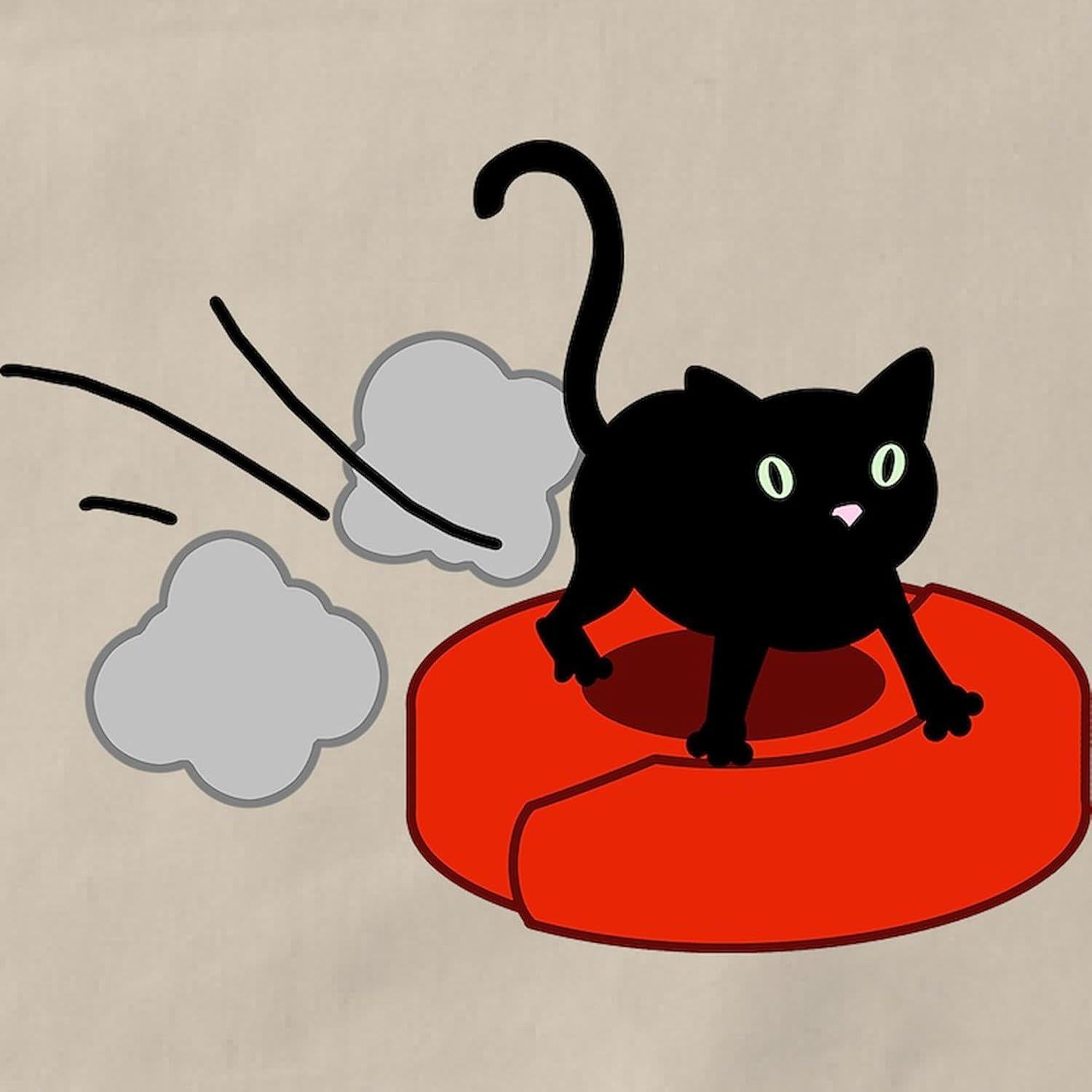 Delantal de Cocina CafePress Caqui con Gato y Robot Aspiradora