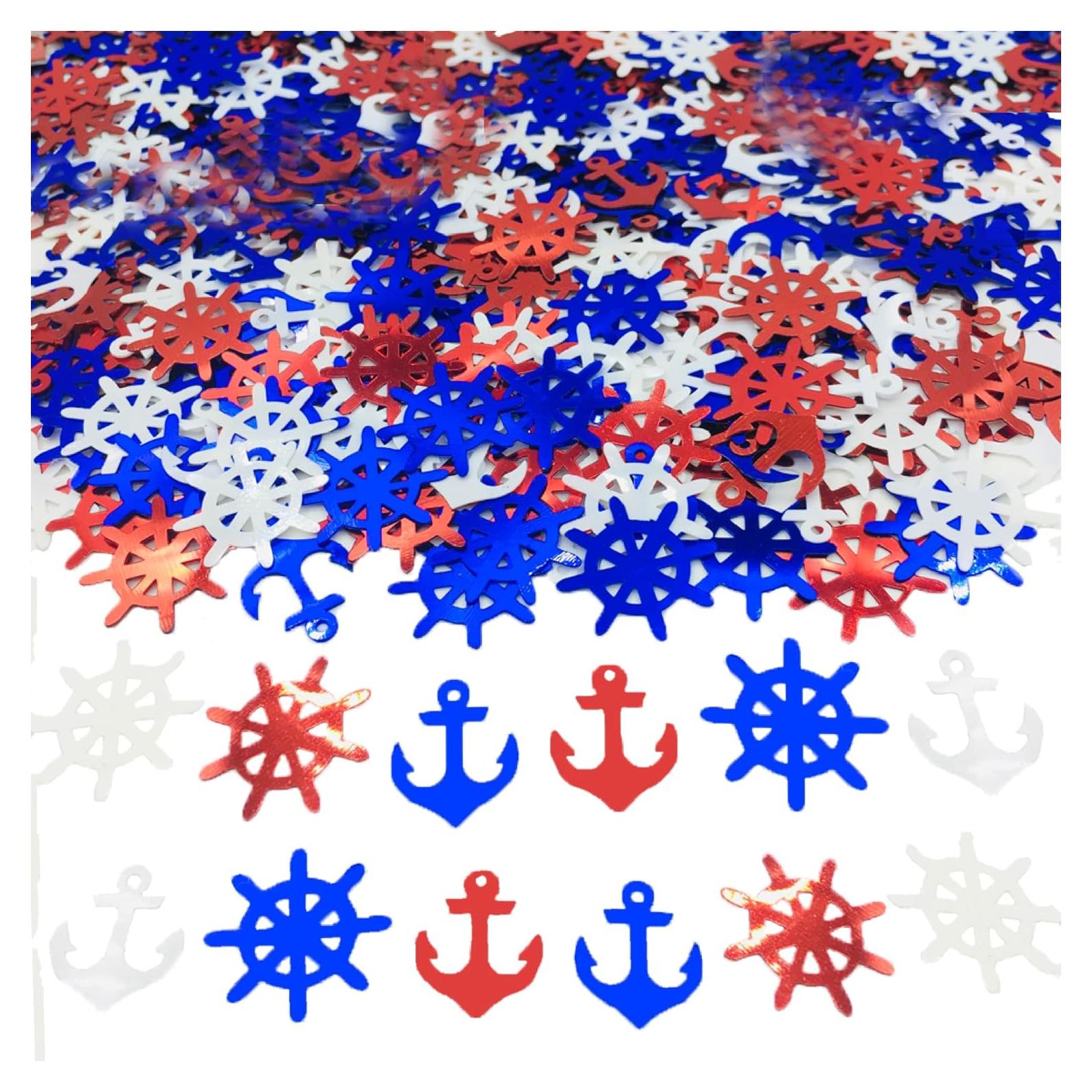 Confeti Nautico JNSAXMI Decoración Mesa Fiesta 1500 Piezas