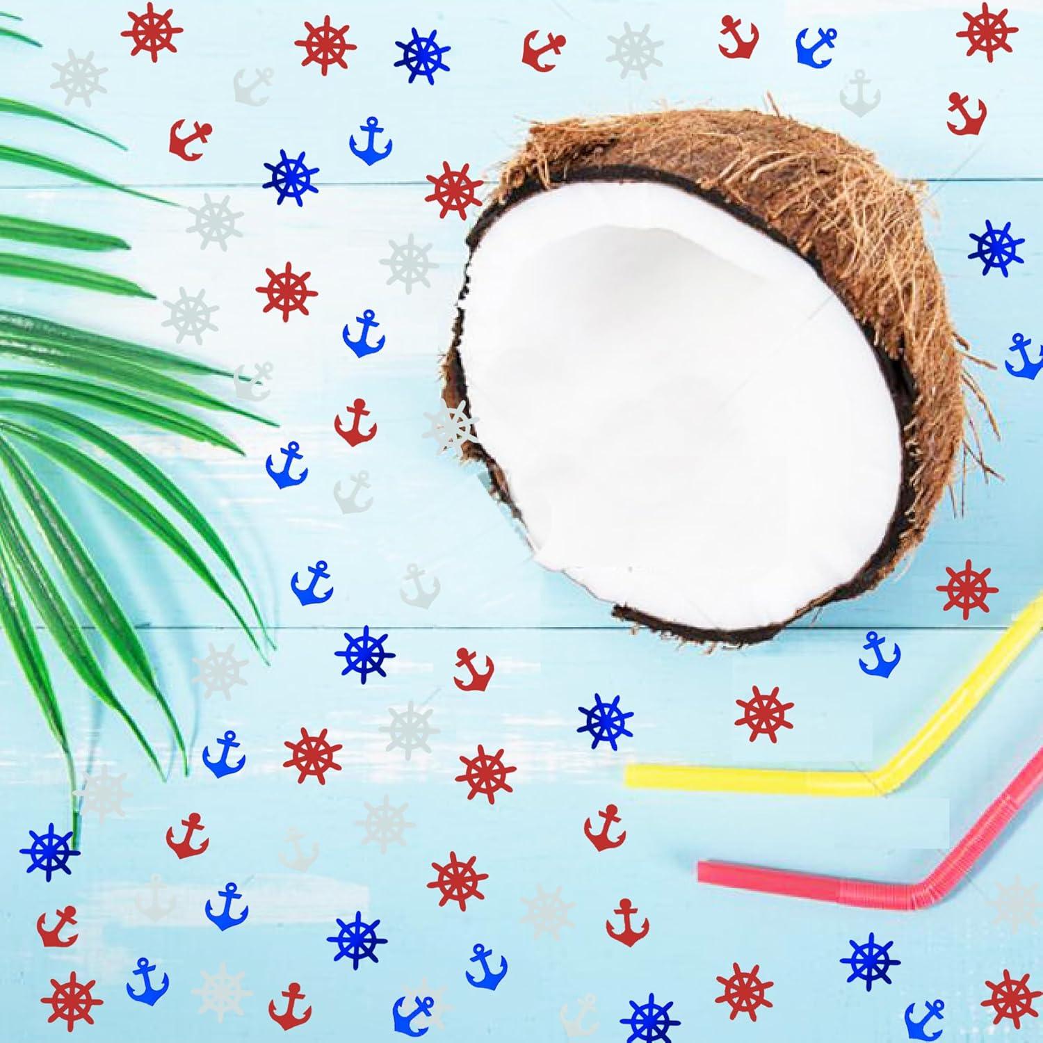 Confeti Nautico JNSAXMI Decoración Mesa Fiesta 1500 Piezas