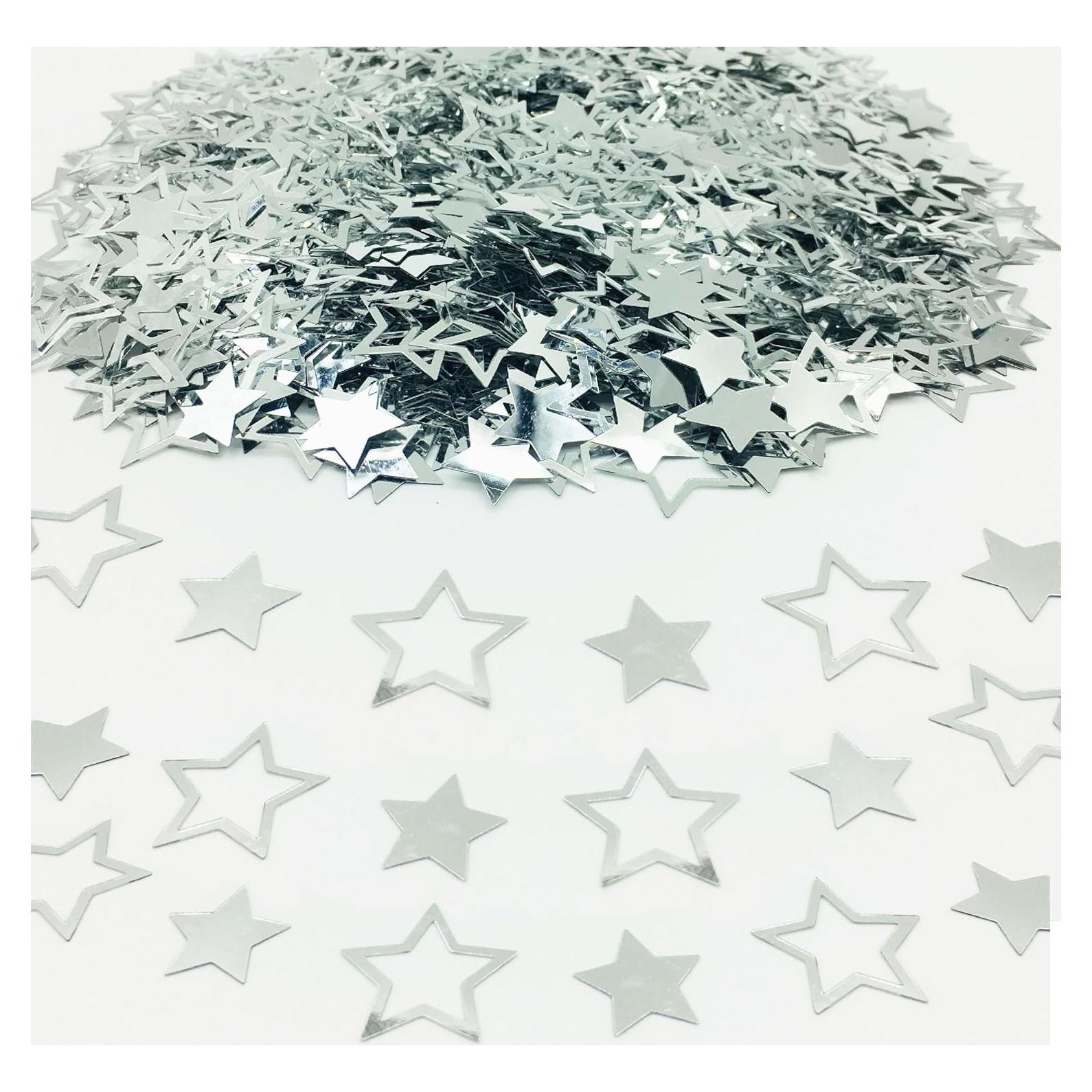 Confeti Estrella Metalizado JNSAXMI 1.78 cm 2 Tamaños