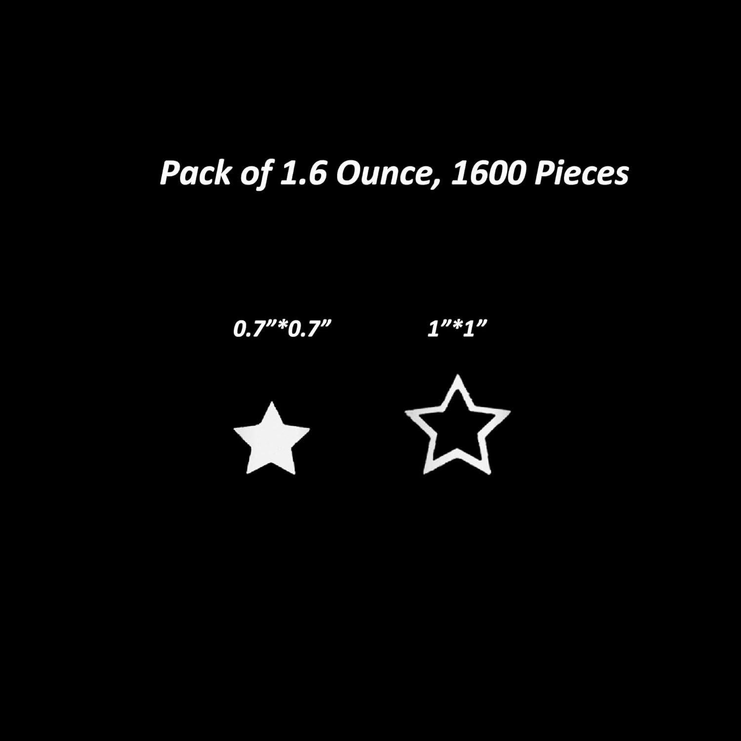 Confeti Estrella Metalizado JNSAXMI 1.78 cm 2 Tamaños