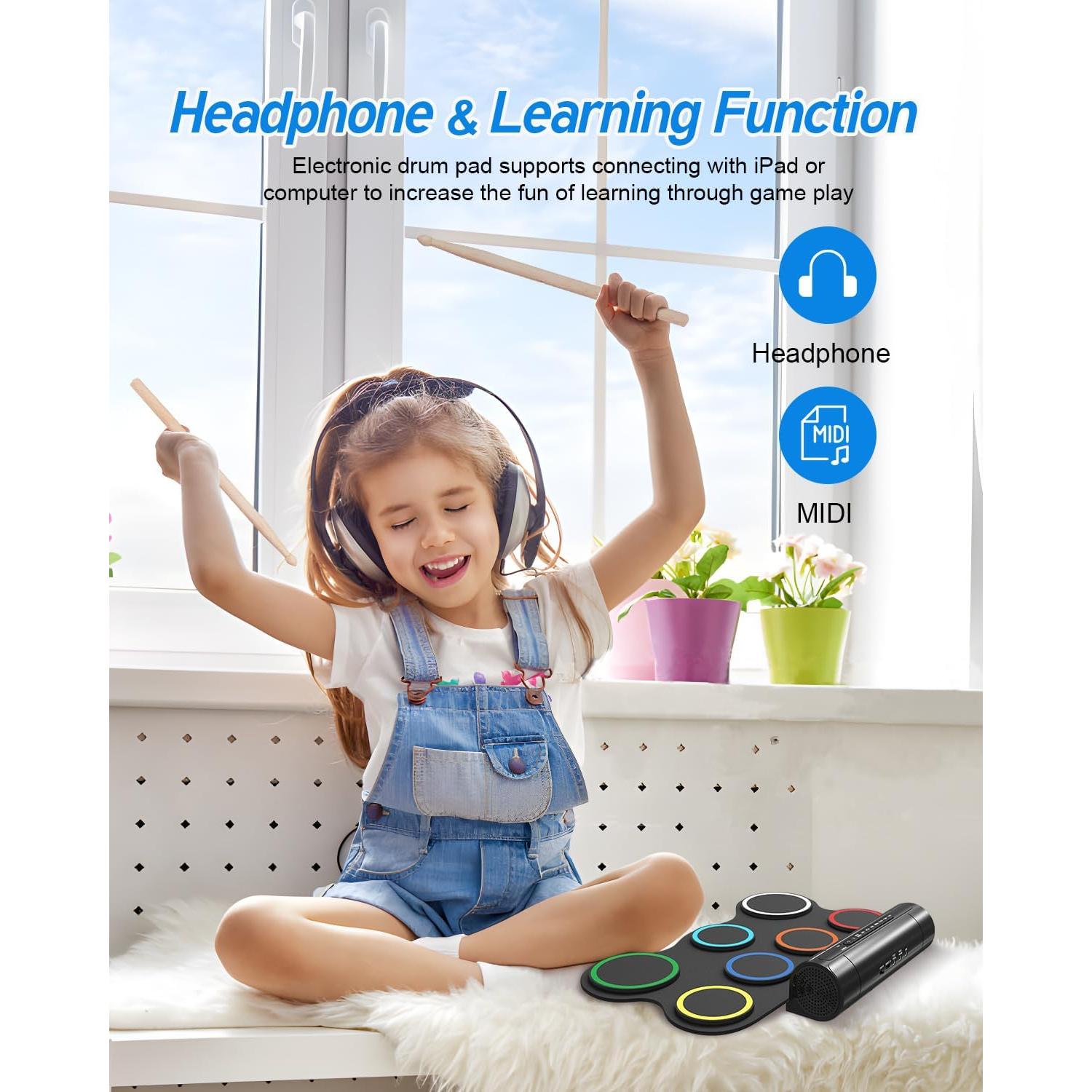 Batería Electrónica OYAYO 7 Almohadillas Recargable