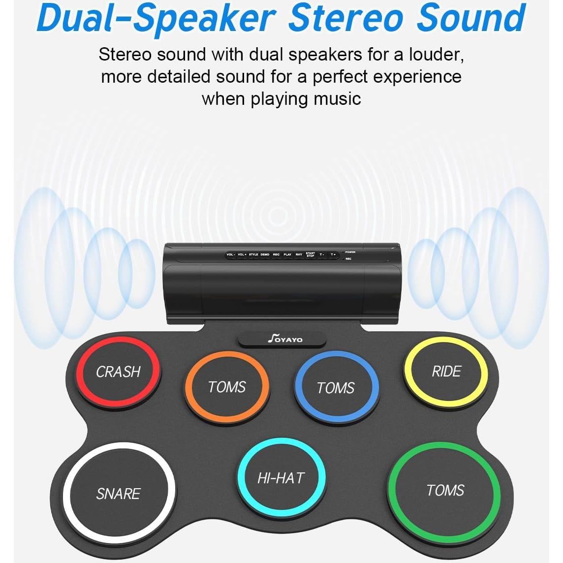 Batería Electrónica OYAYO 7 Almohadillas Recargable