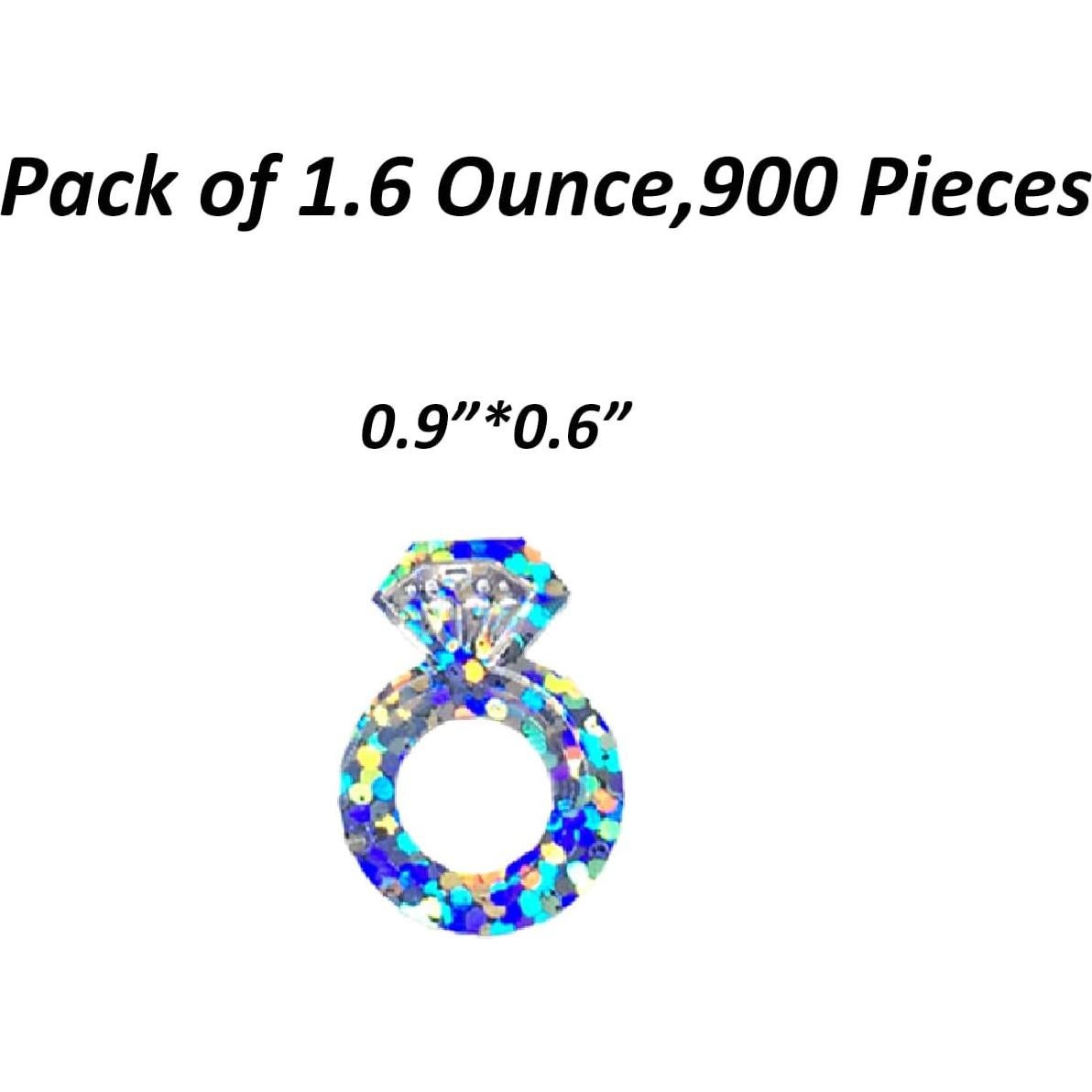 Confeti de Mesa JNSAXMI Plateado Iridiscente 900 Piezas