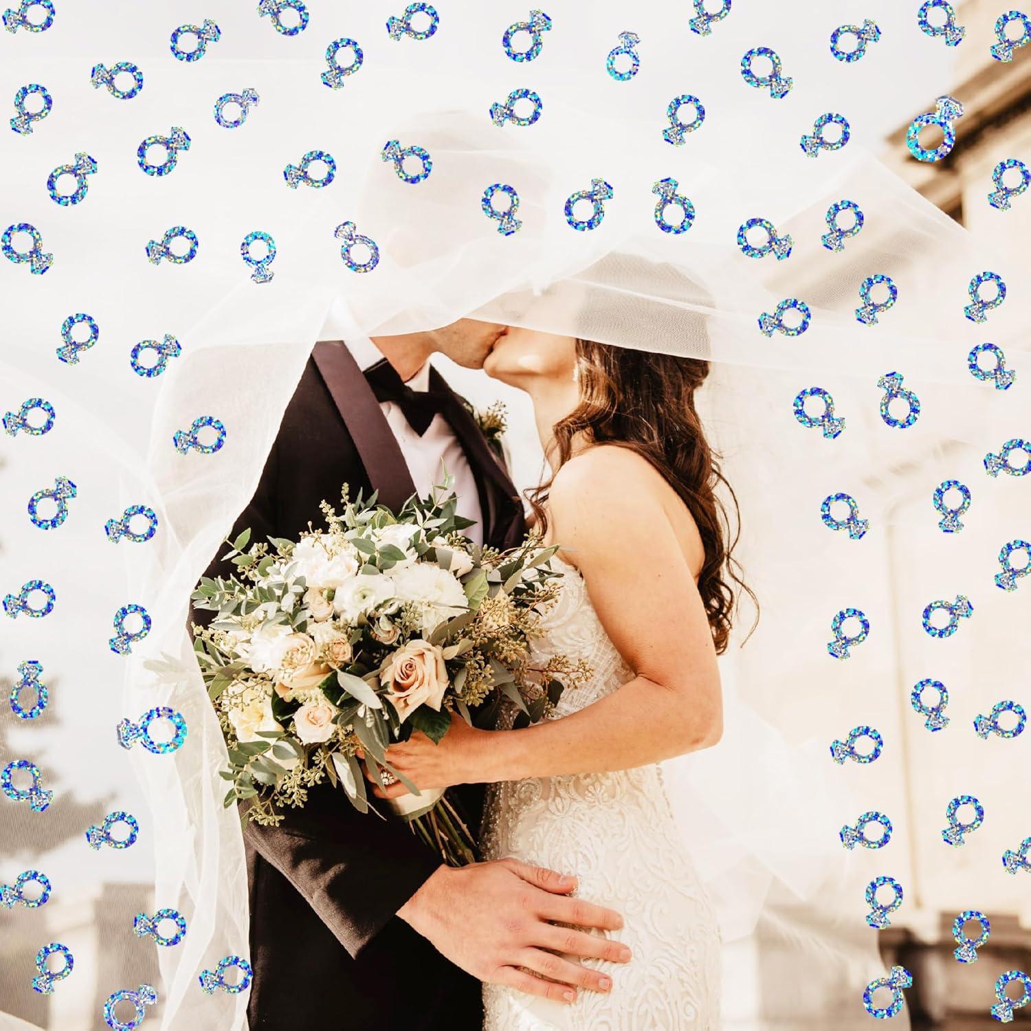 Confeti de Mesa JNSAXMI Plateado Iridiscente 900 Piezas