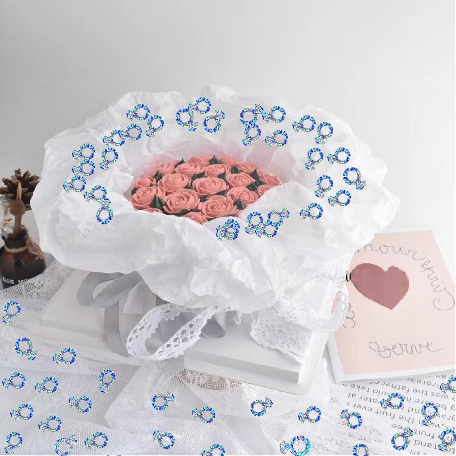 Confeti de Mesa JNSAXMI Plateado Iridiscente 900 Piezas