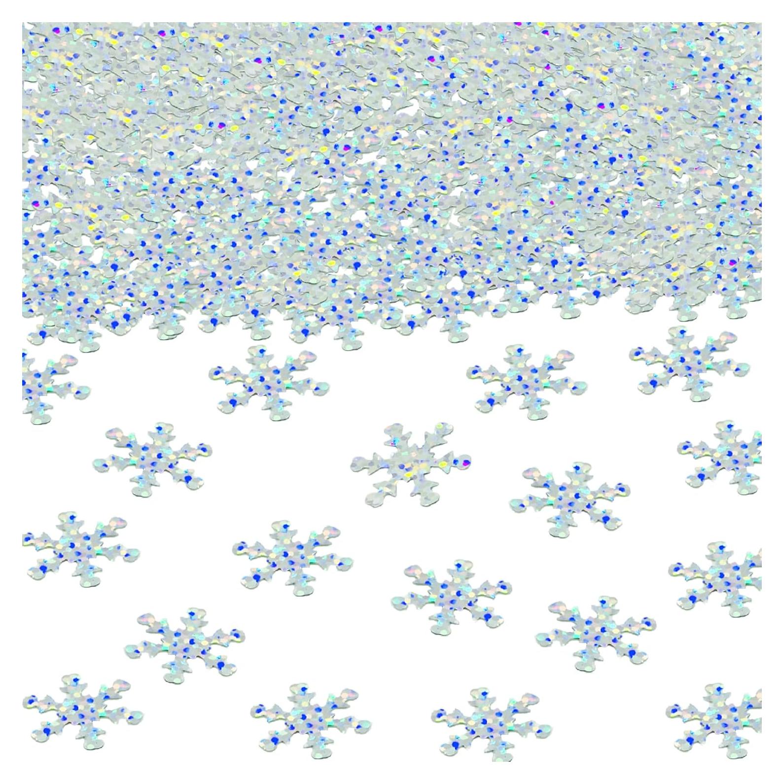 Confeti Copo de Nieve JNSAXMI Metalizado 2 cm 1100 Piezas
