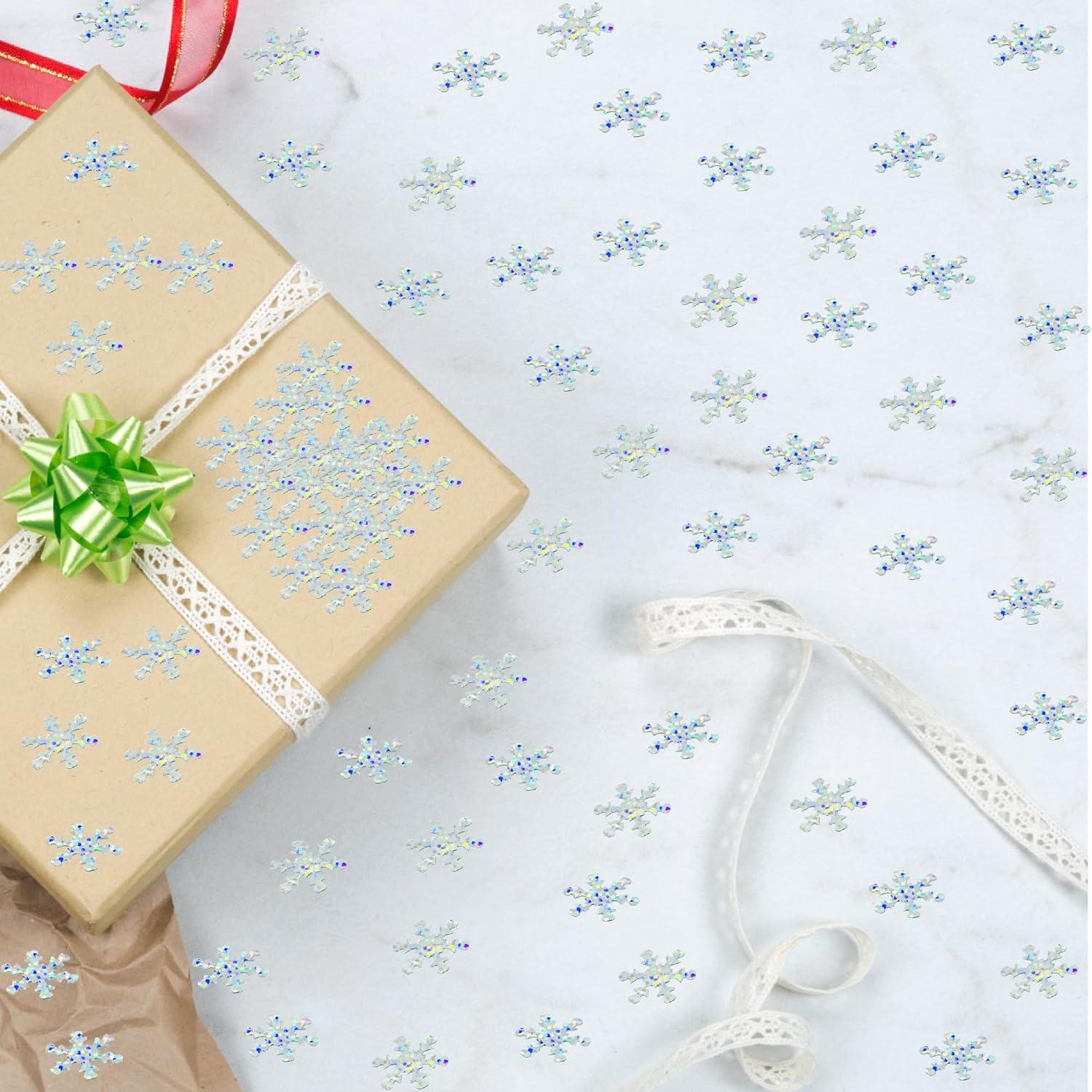 Confeti Copo de Nieve JNSAXMI Metalizado 2 cm 1100 Piezas