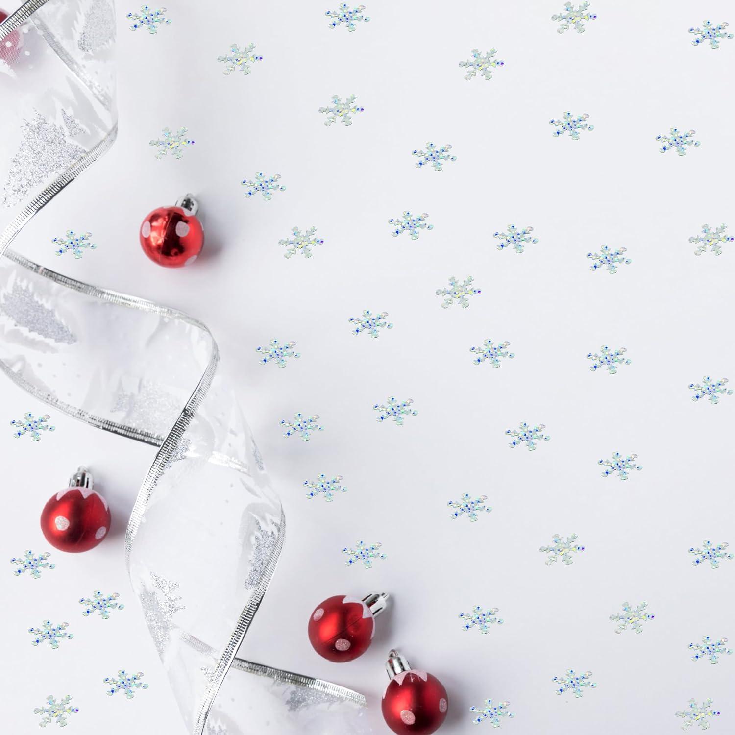 Confeti Copo de Nieve JNSAXMI Metalizado 2 cm 1100 Piezas