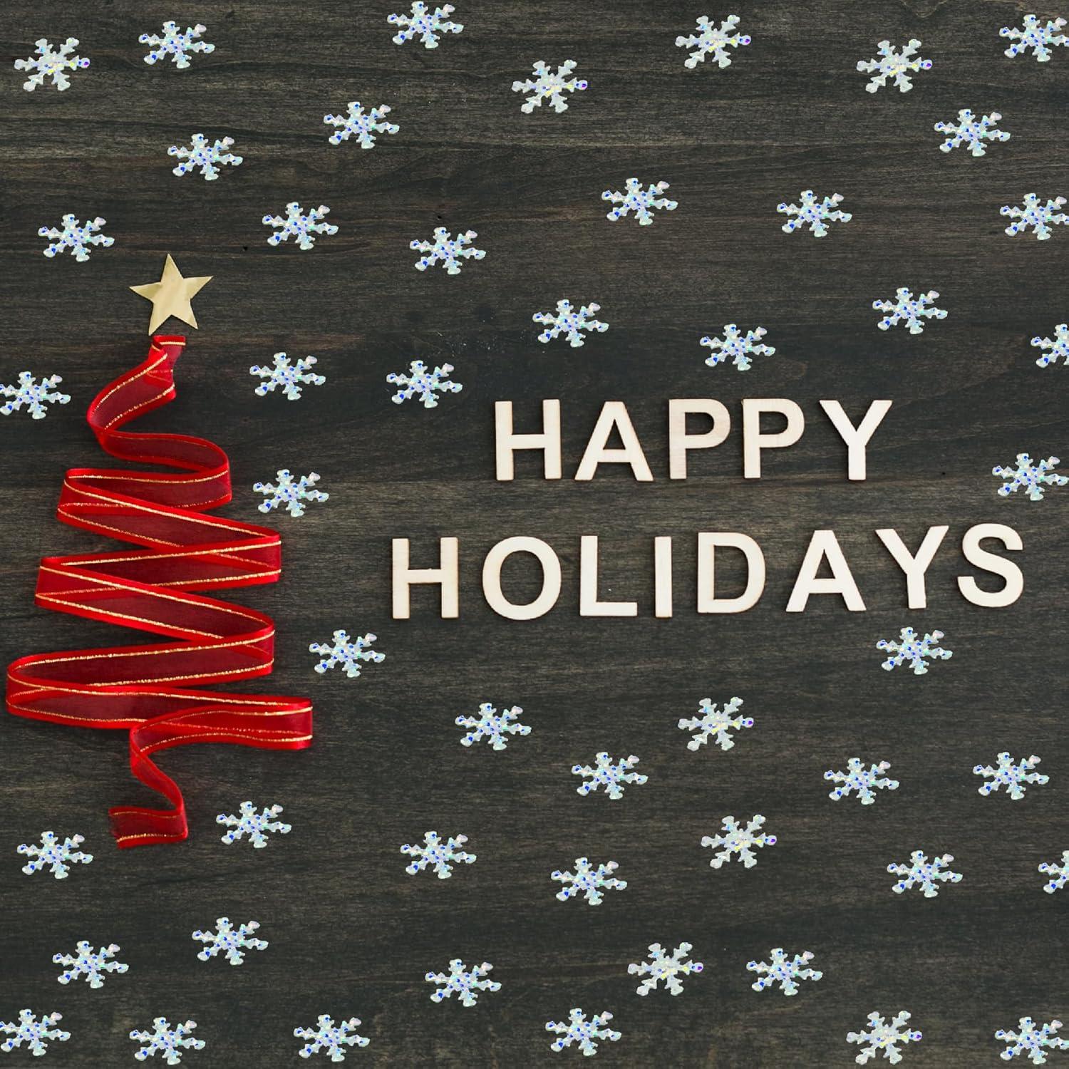 Confeti Copo de Nieve JNSAXMI Metalizado 2 cm 1100 Piezas