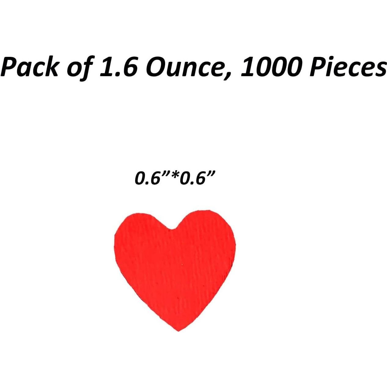 Confeti Metálico Corazón Rojo JNSAXMI para Fiestas