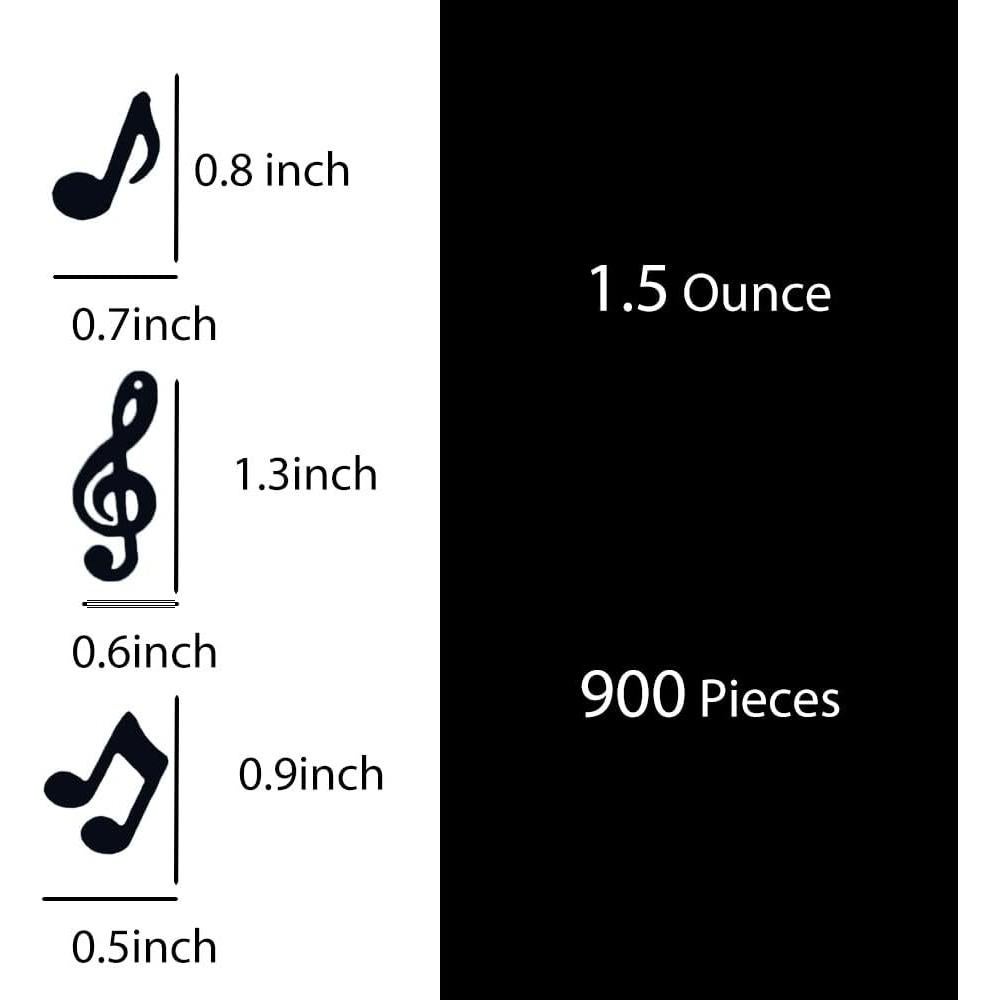 Confeti Musical JNSAXMI Clave de Sol 900 Piezas Decoración