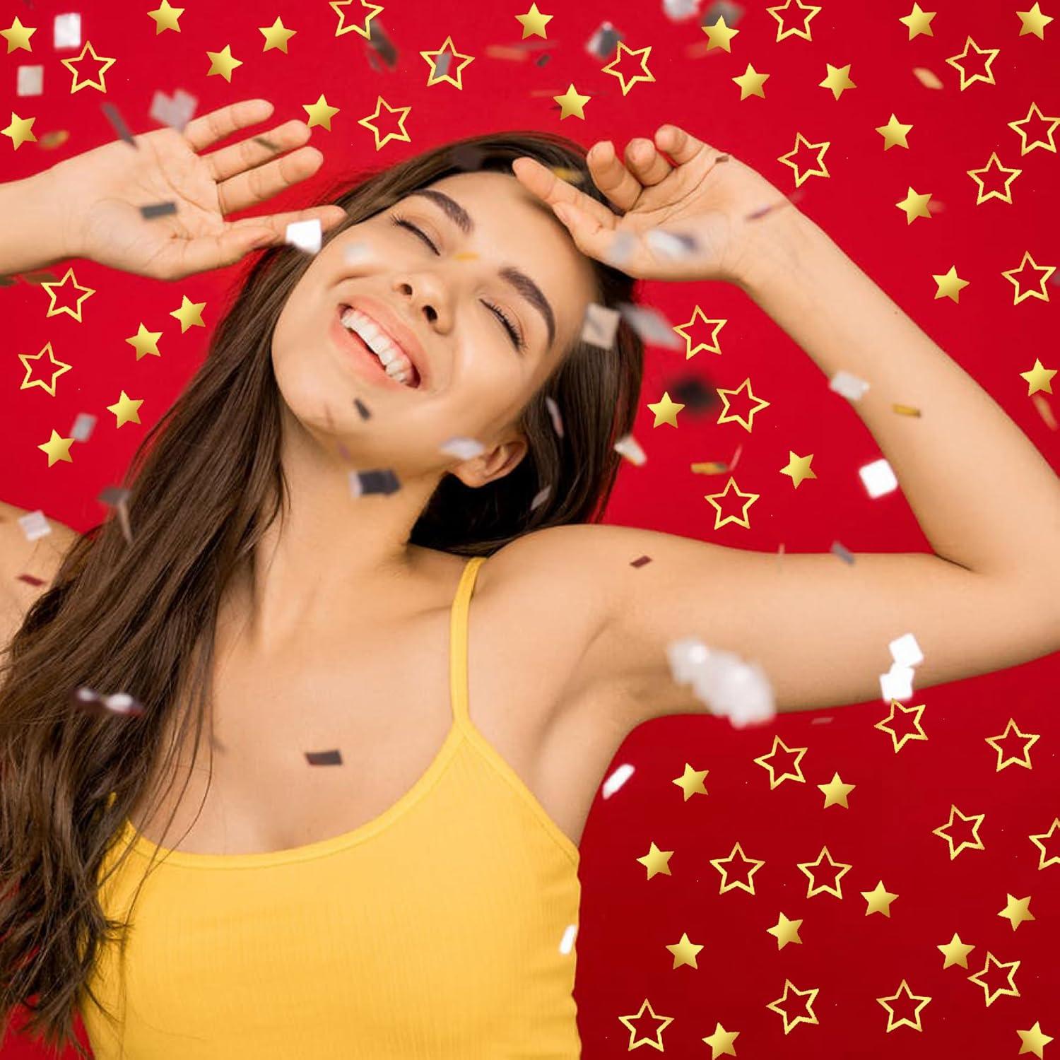 Confeti Estrella Dorada JNSAXMI 2 Tamaños para Fiesta