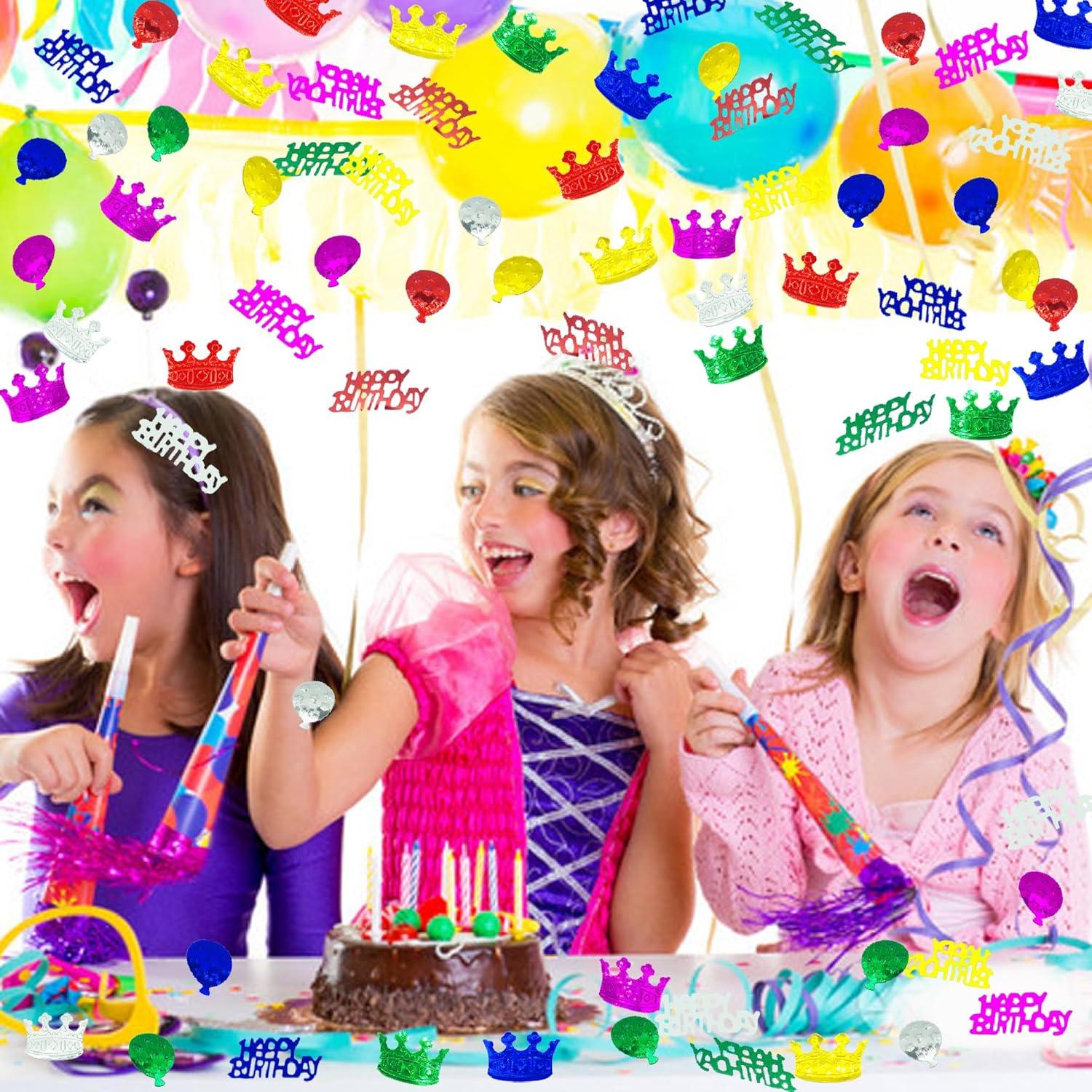 Confeti de Cumpleaños JNSAXMI Multicolor Metalizado 900 Piezas