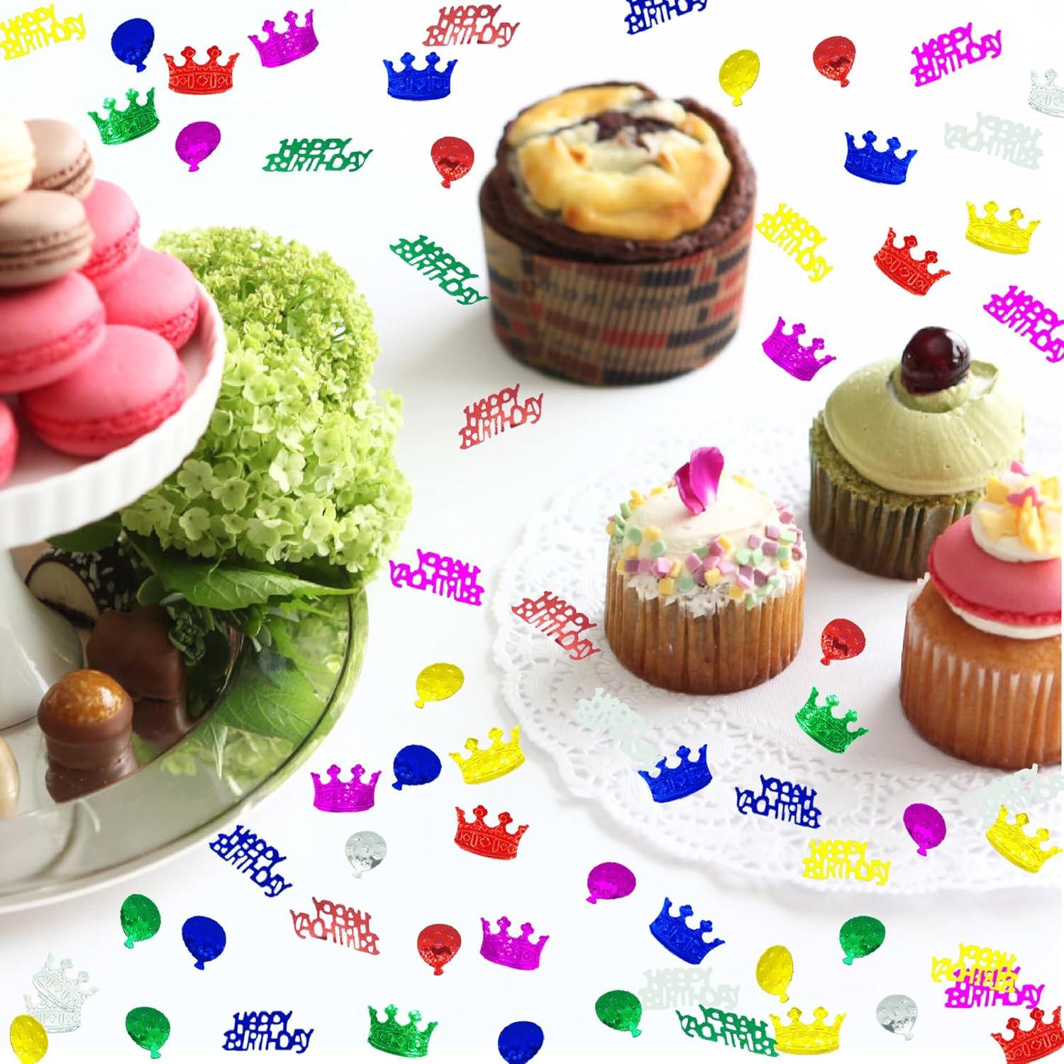 Confeti de Cumpleaños JNSAXMI Multicolor Metalizado 900 Piezas