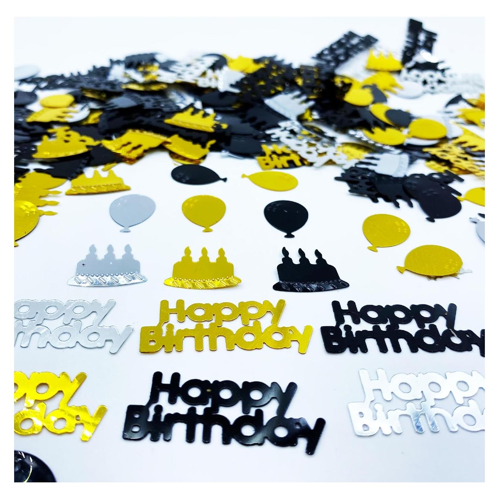 Confeti Metalizado JNSAXMI Cumpleaños Multicolor 900 Piezas