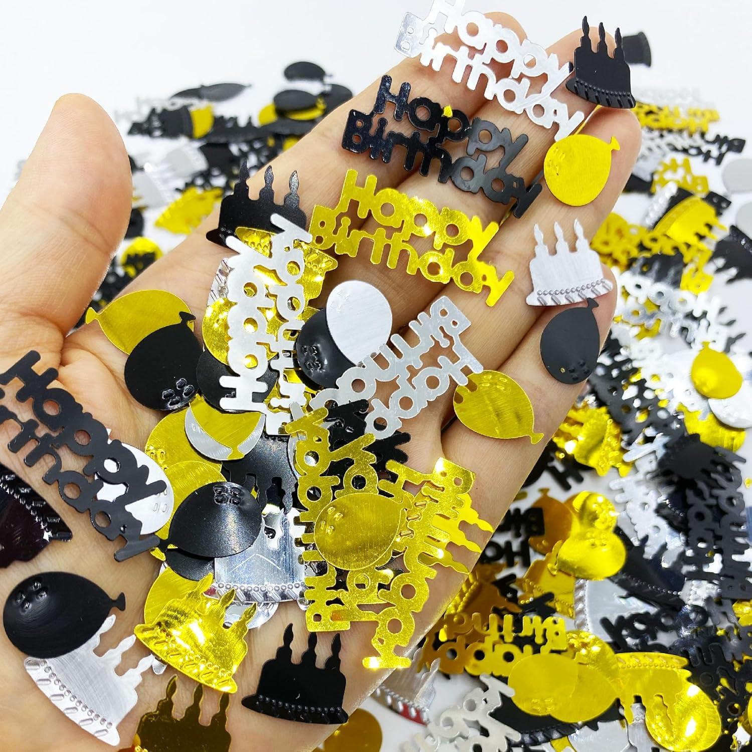 Confeti Metalizado JNSAXMI Cumpleaños Multicolor 900 Piezas