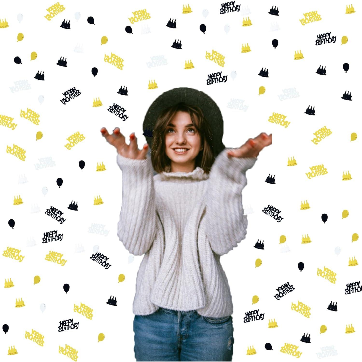 Confeti Metalizado JNSAXMI Cumpleaños Multicolor 900 Piezas