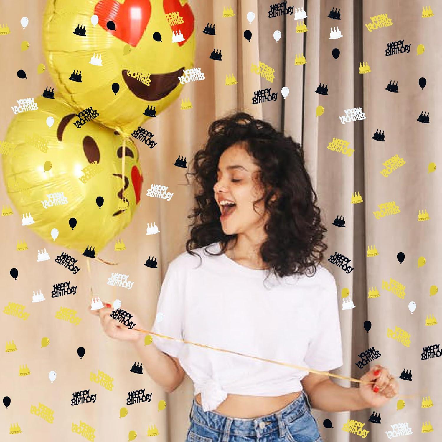 Confeti Metalizado JNSAXMI Cumpleaños Multicolor 900 Piezas