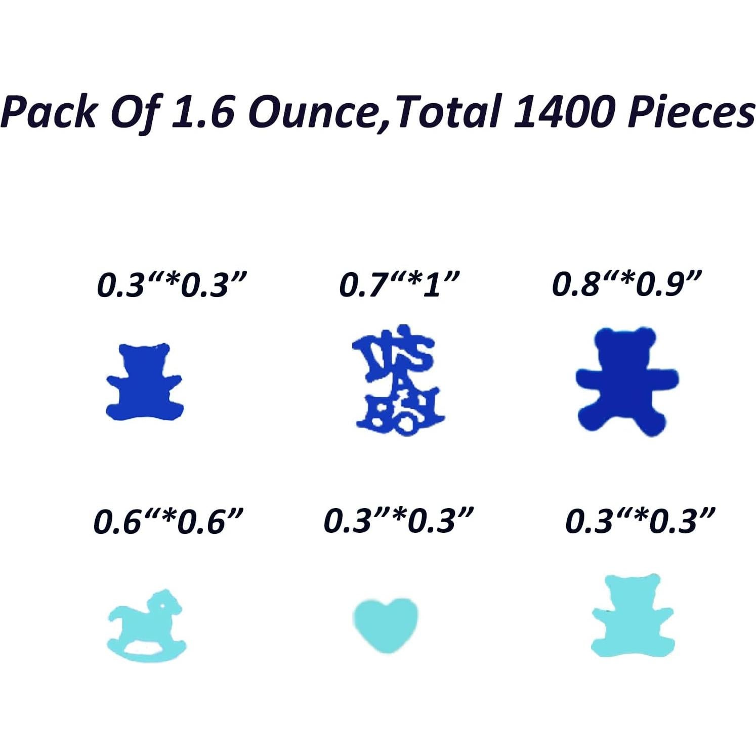 Confeti de Mesa Niña JNSAXMI Brillantina Metálica 1400 Piezas