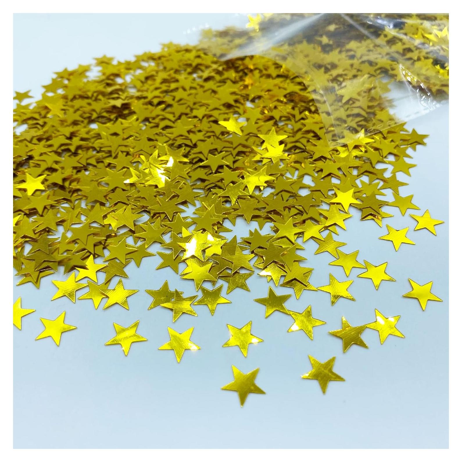 Confeti Estrella Dorada 10mm JNSAXMI para Fiestas
