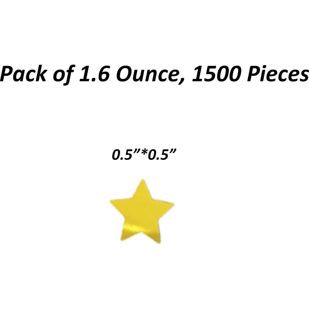 Confeti Estrella Dorada 10mm JNSAXMI para Fiestas