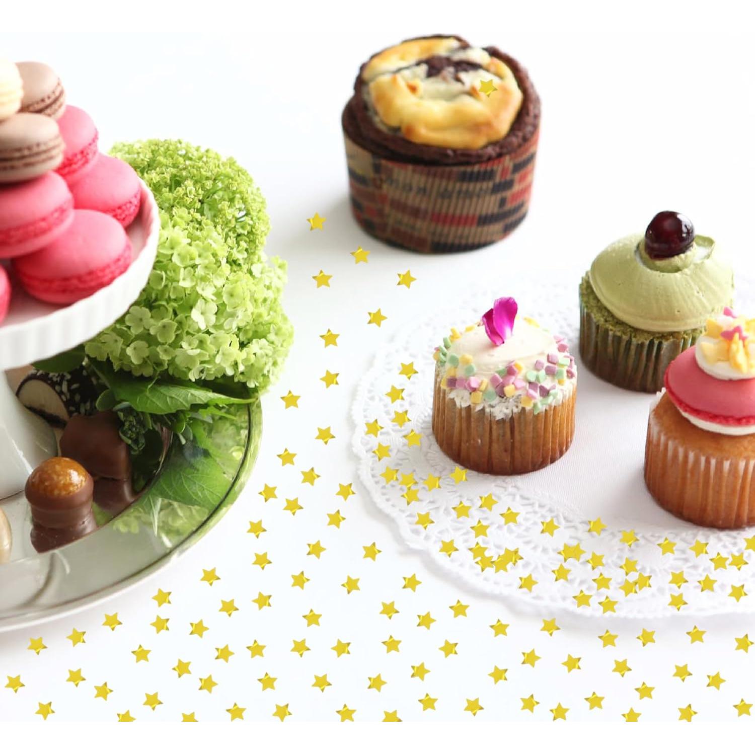 Confeti Estrella Dorada 10mm JNSAXMI para Fiestas