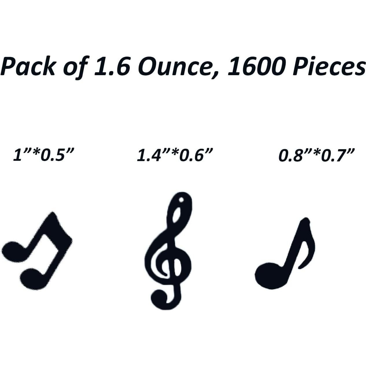 Confeti Musical Metalizado JNSAXMI 900 Piezas 3 Estilos