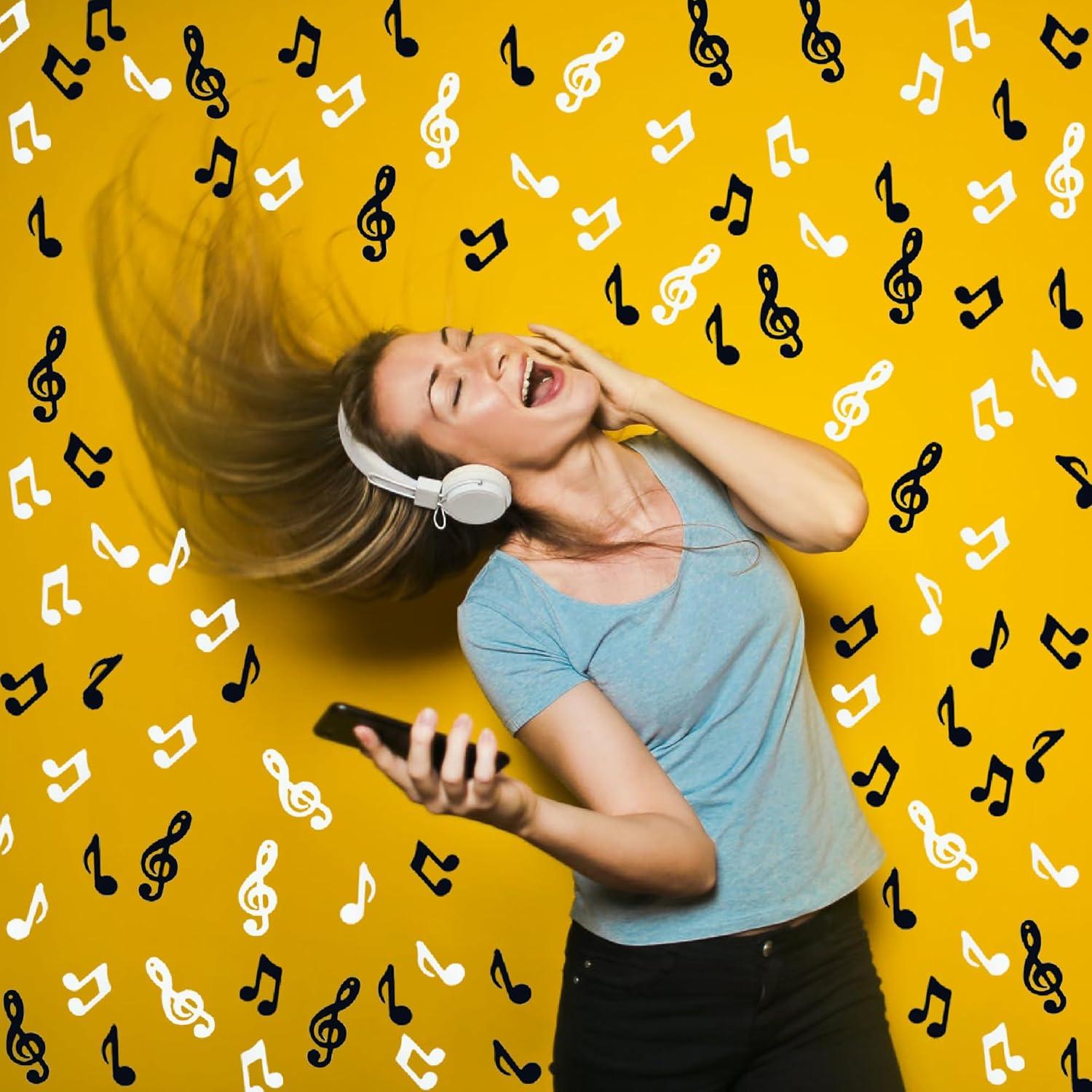 Confeti Musical Metalizado JNSAXMI 900 Piezas 3 Estilos