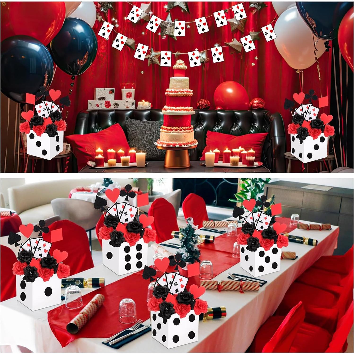 8 Decoraciones de Fiesta Temática de Casino WinnerWhy