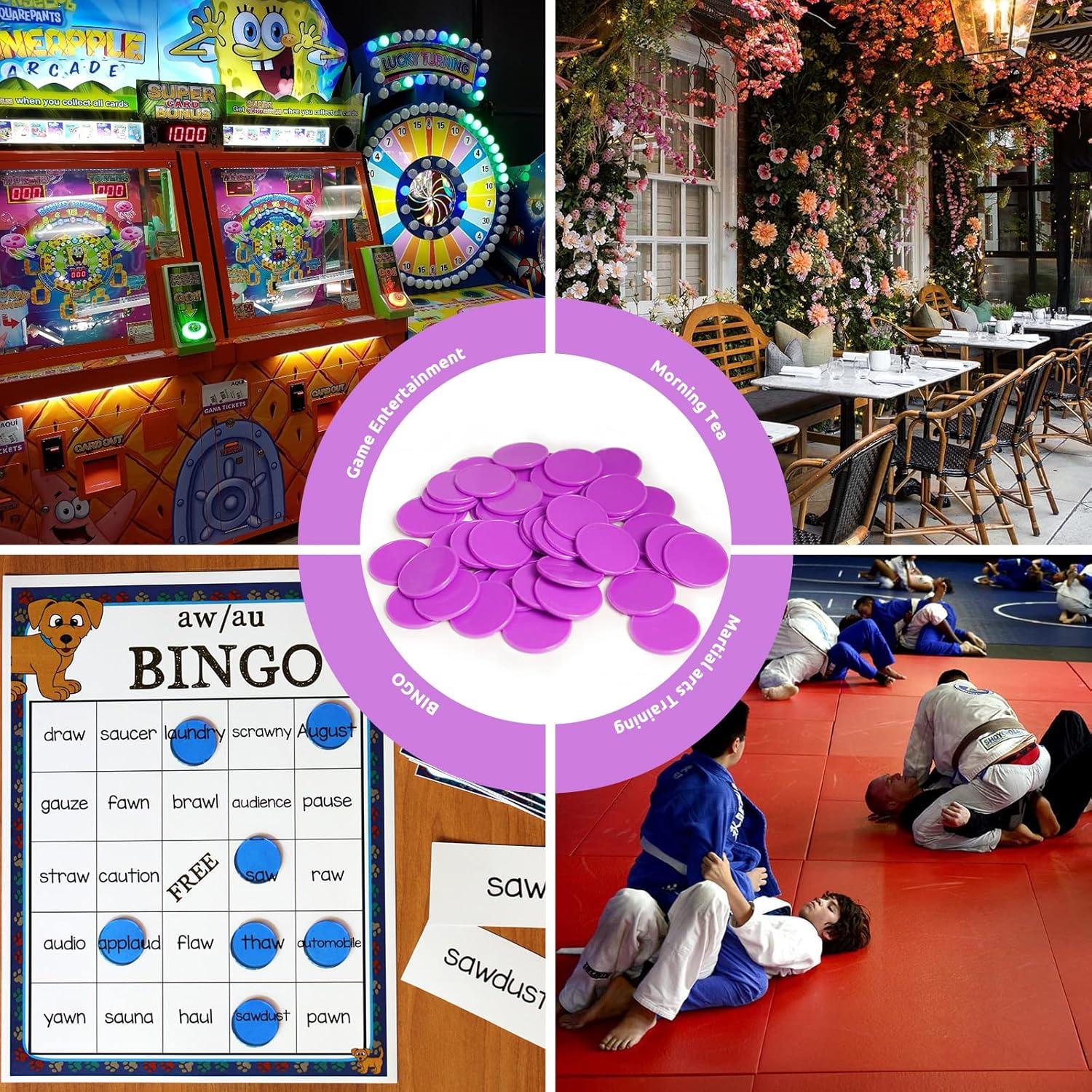 Juego de 100 Fichas de Plástico para Aprendizaje 25 mm