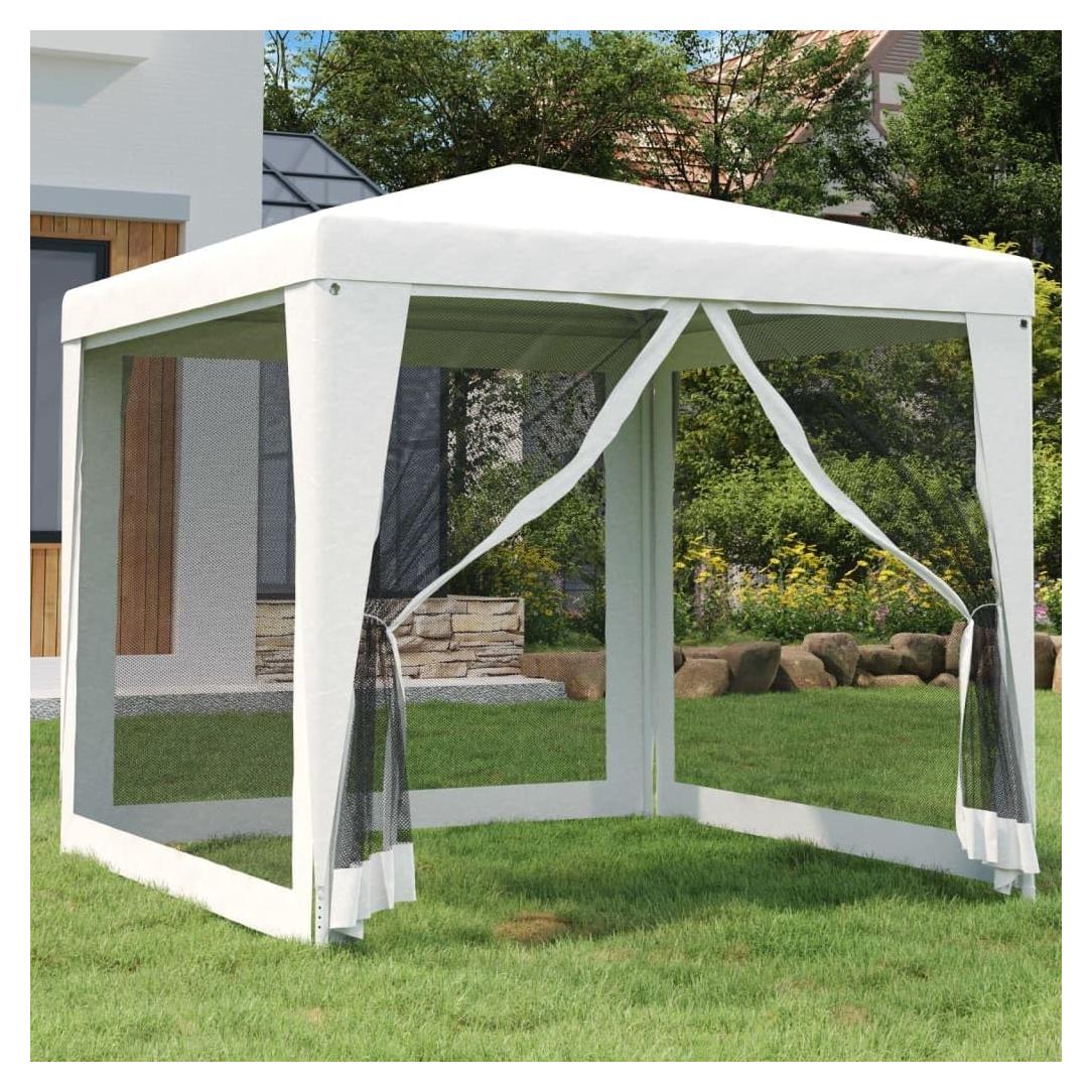 Carpa de Fiesta Premium EVERSTRO 2.5m x 2.5m Blanca con Malla