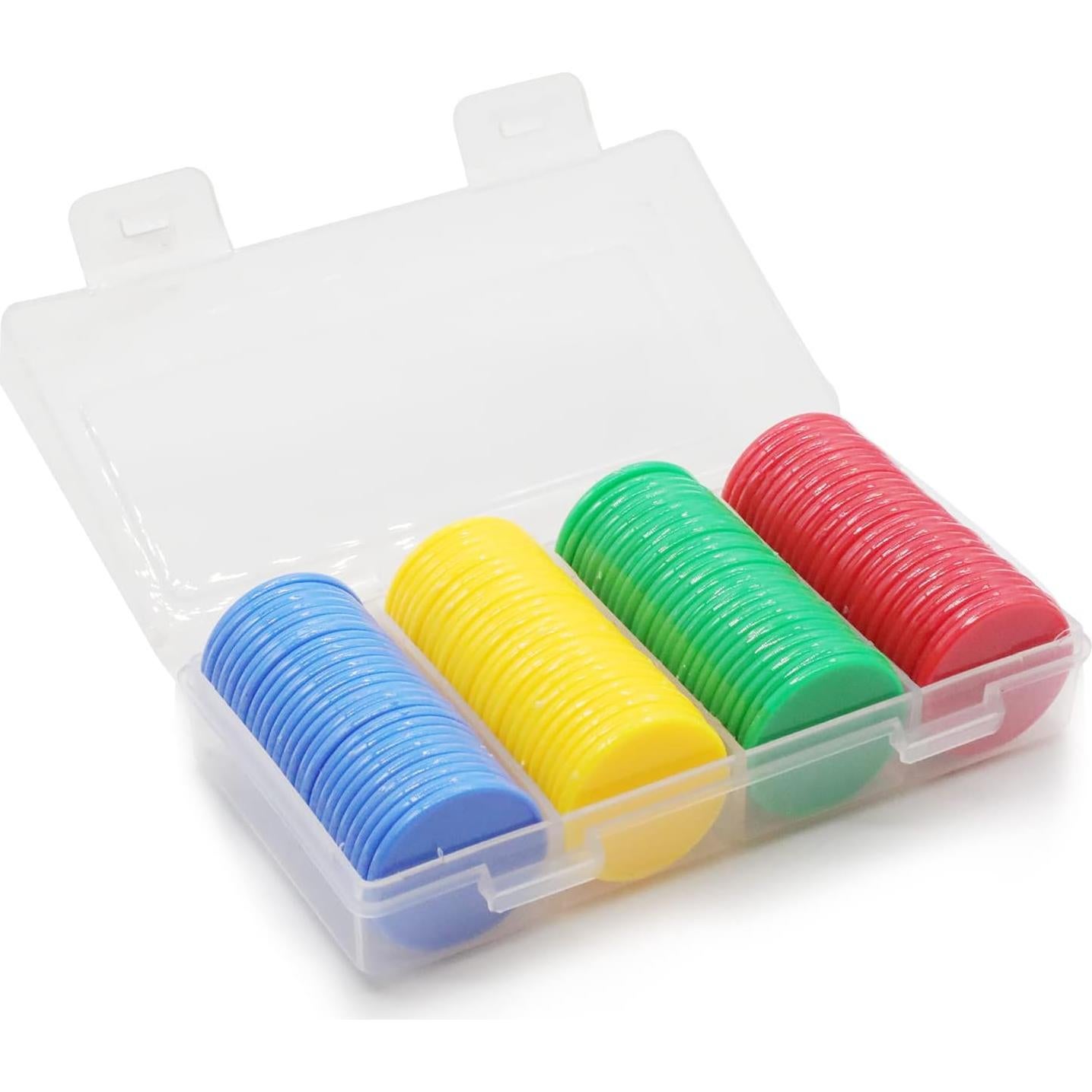 Juego de 100 Fichas de Plástico para Aprendizaje 25 mm