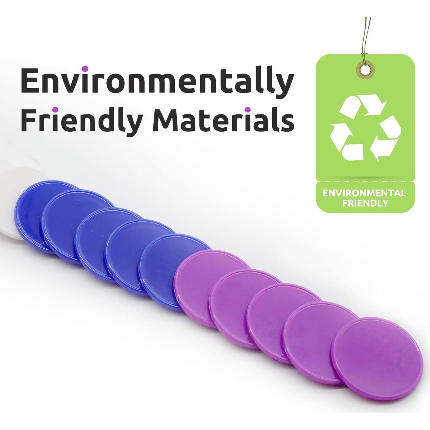 Juego de 100 Fichas de Póker Mini con Caja Almacenaje