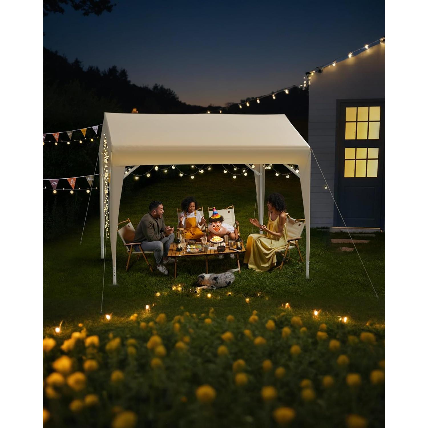 Carpa Gazebo Impermeable Hipicute 2.13x2.13m para Eventos