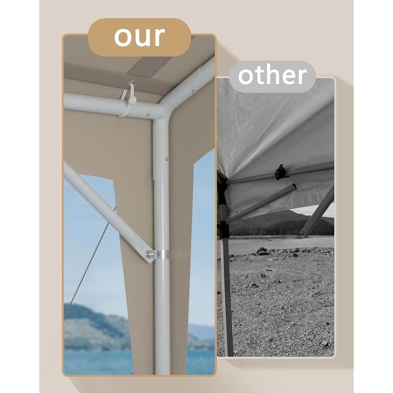 Carpa Gazebo Impermeable Hipicute 2.13x2.13m para Eventos