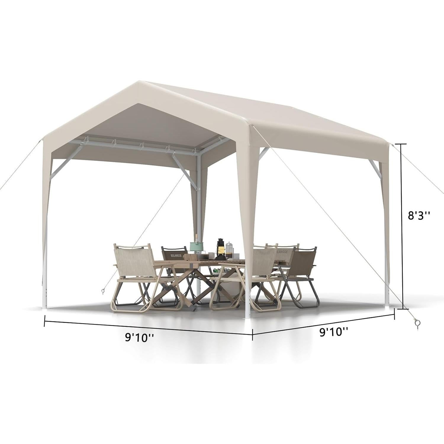 Carpa Gazebo Impermeable Hipicute 2.13x2.13m para Eventos