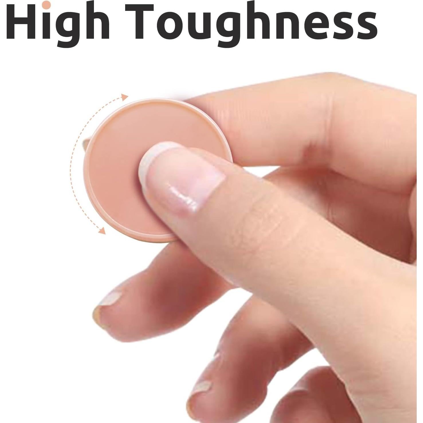 Juego de 100 Fichas de Plástico Durazno 25 mm para Aprendizaje