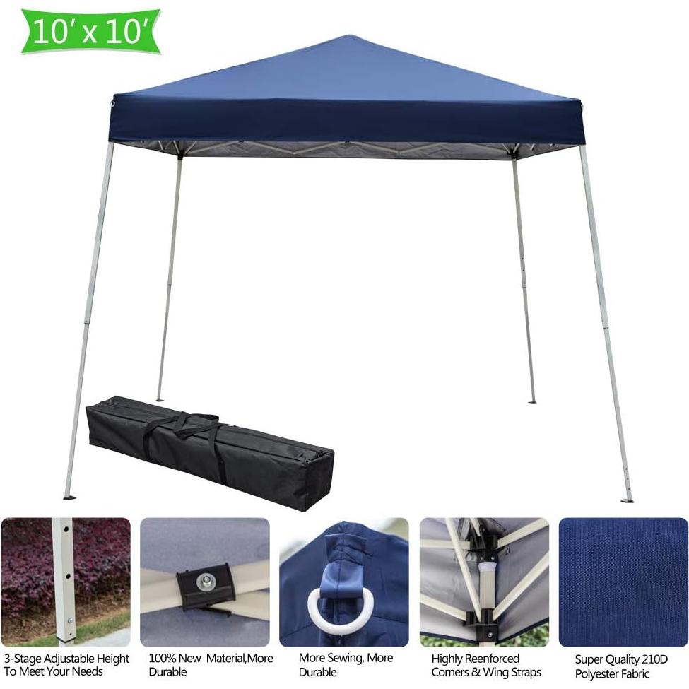 Carpa Plegable Impermeable Sepnefi 10x10m Azul para Exterior