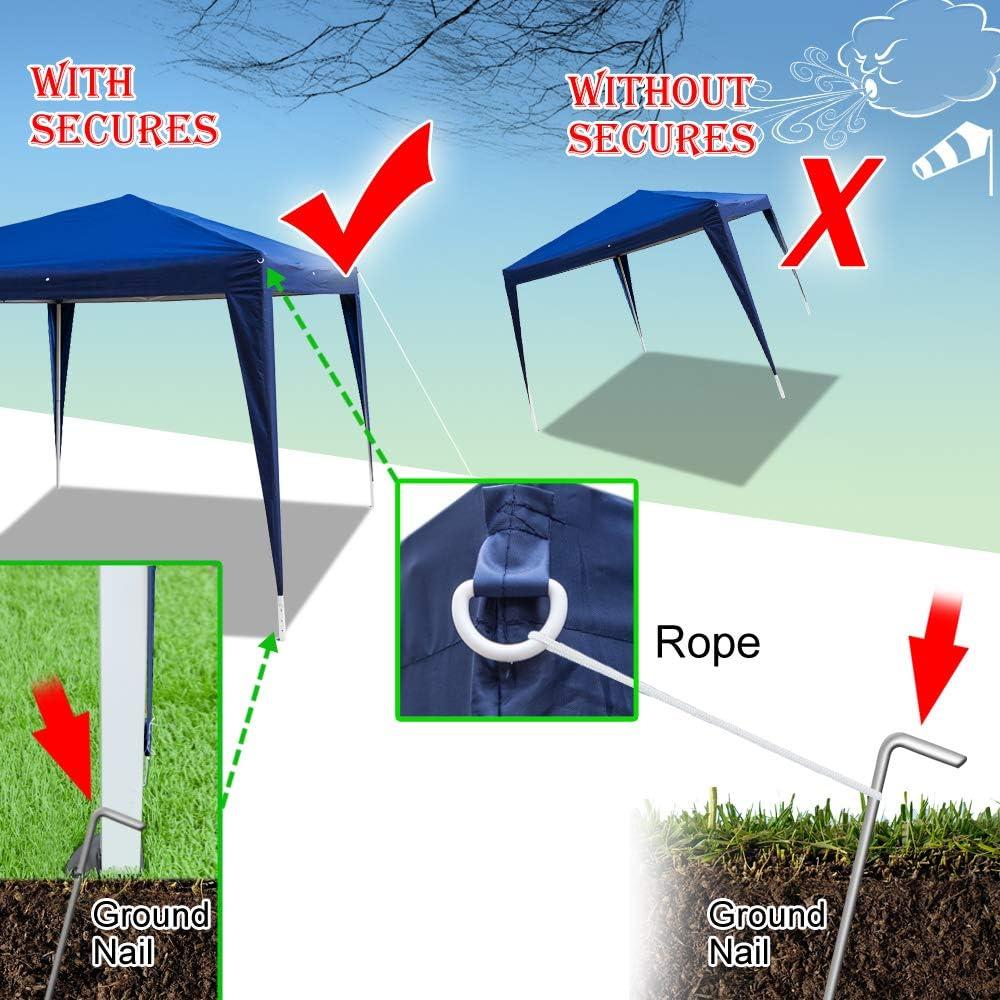 Carpa Plegable Impermeable Sepnefi 10x10m Azul para Exterior