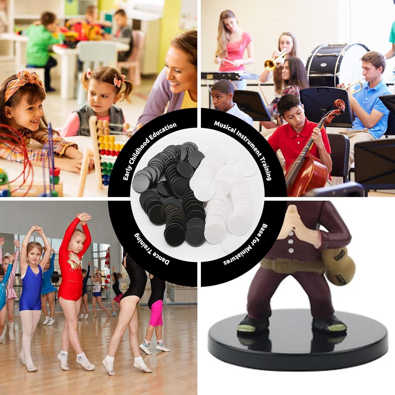 Juego de 100 Fichas de Plástico para Aprendizaje 25 mm