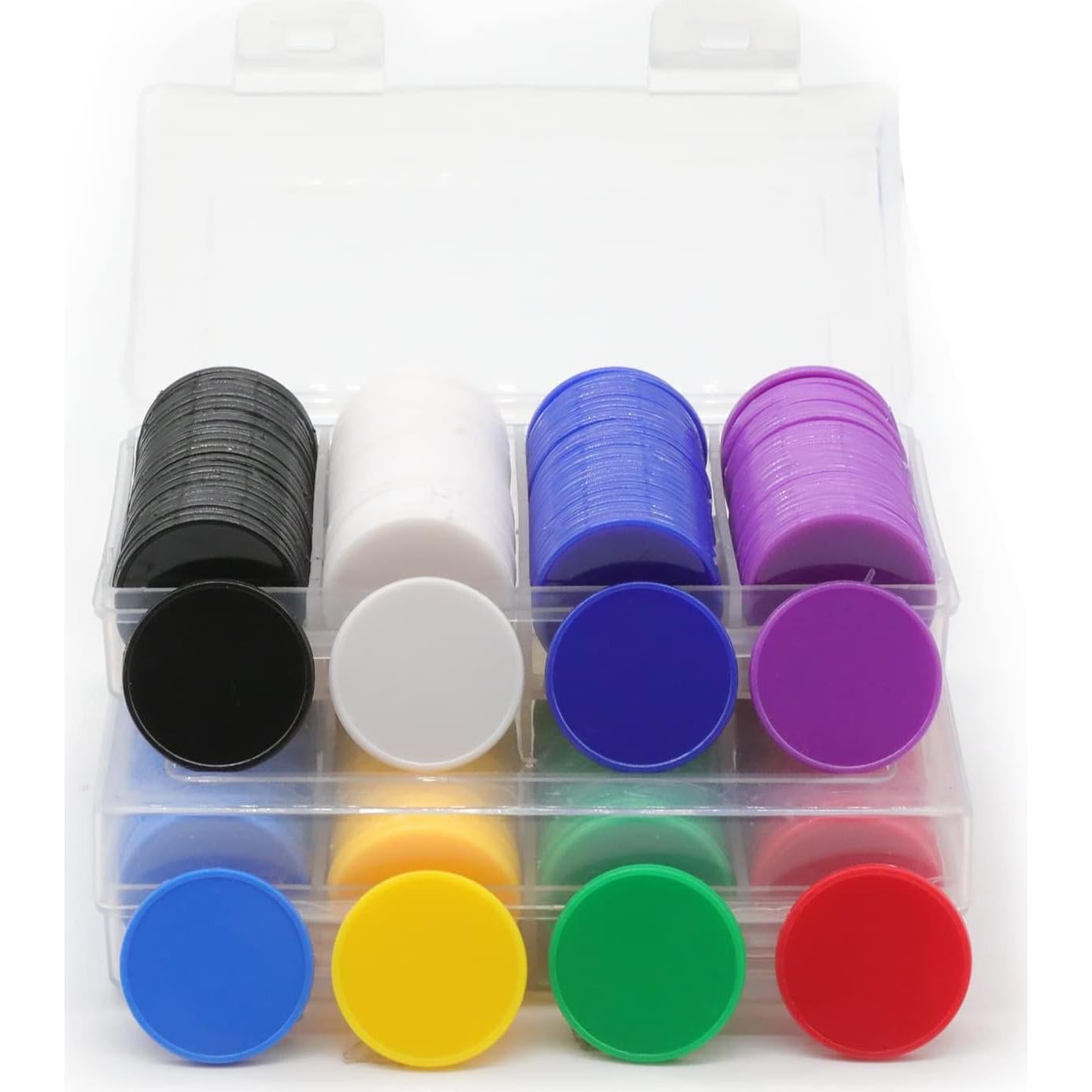 Juego de 100 Fichas de Plástico para Aprendizaje 25 mm