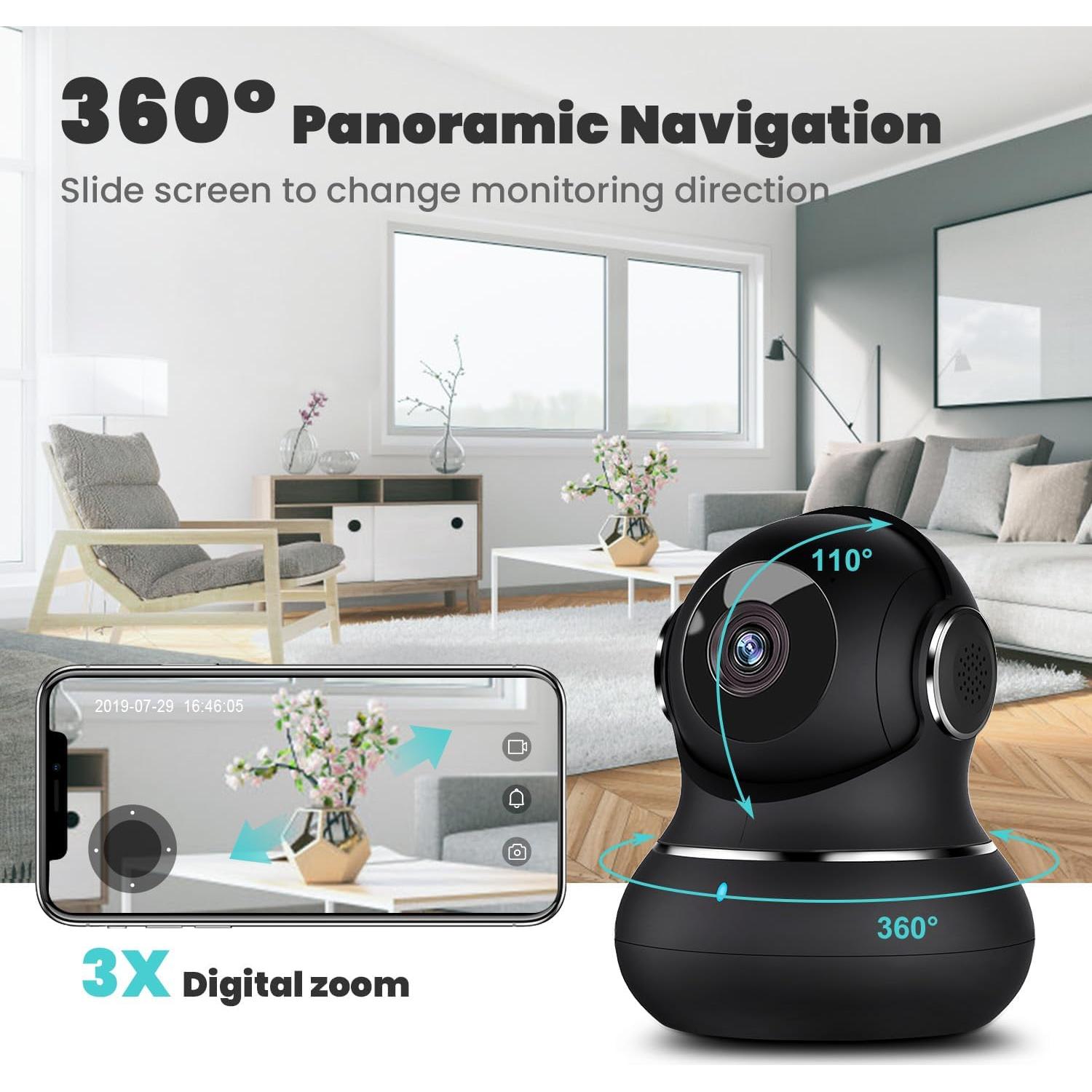 Cámara Interior Little Life 2K 360° con Detección de Movimiento